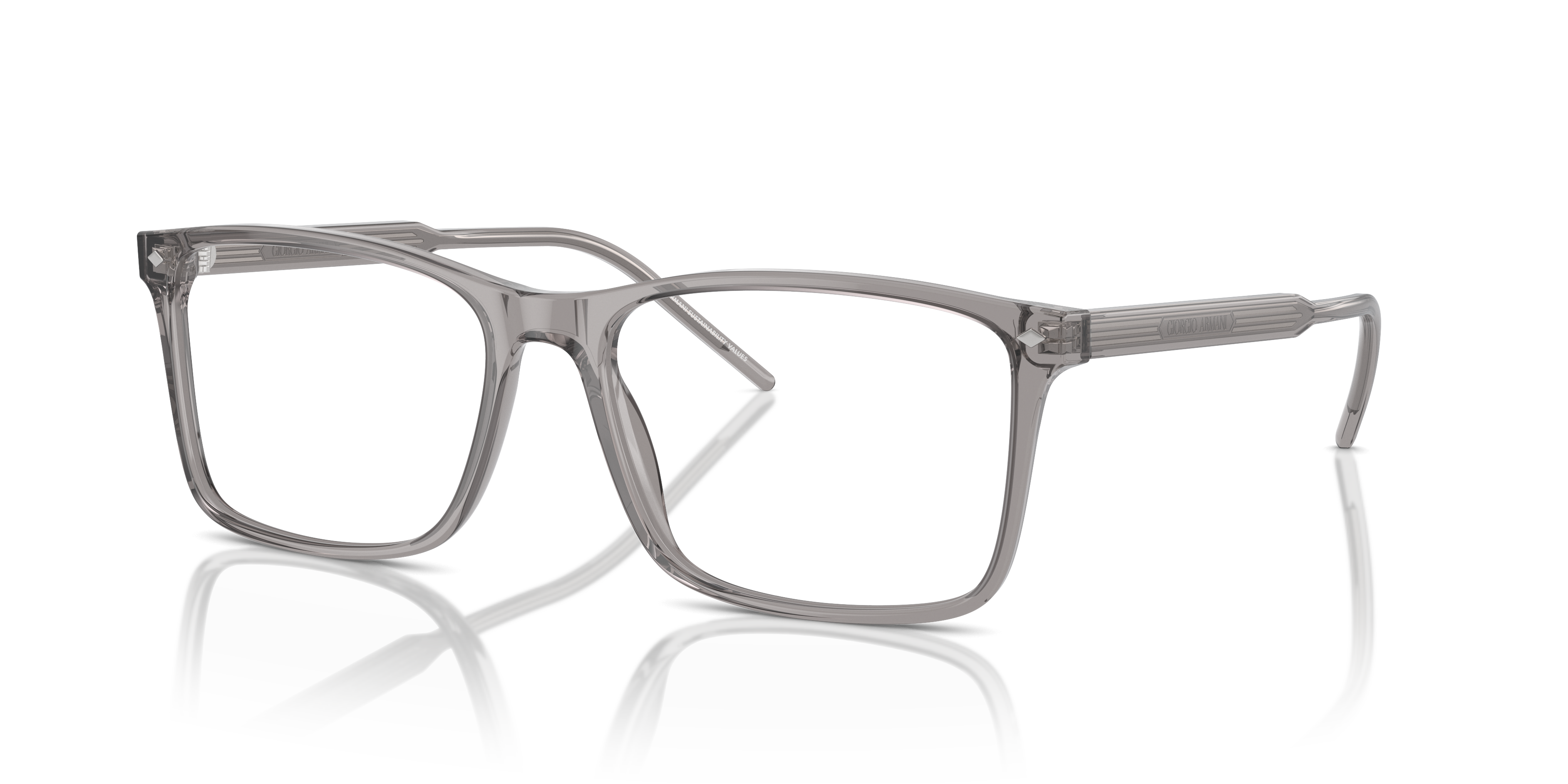 Giorgio Armani Unisex Ar7258 Transparent Gris Size Large 421$