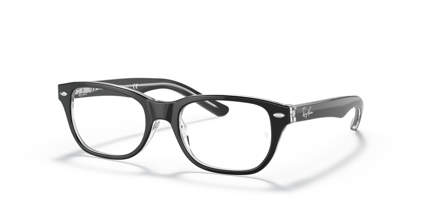 Ray-Ban RB1555 Optics Kids Black On Transparent