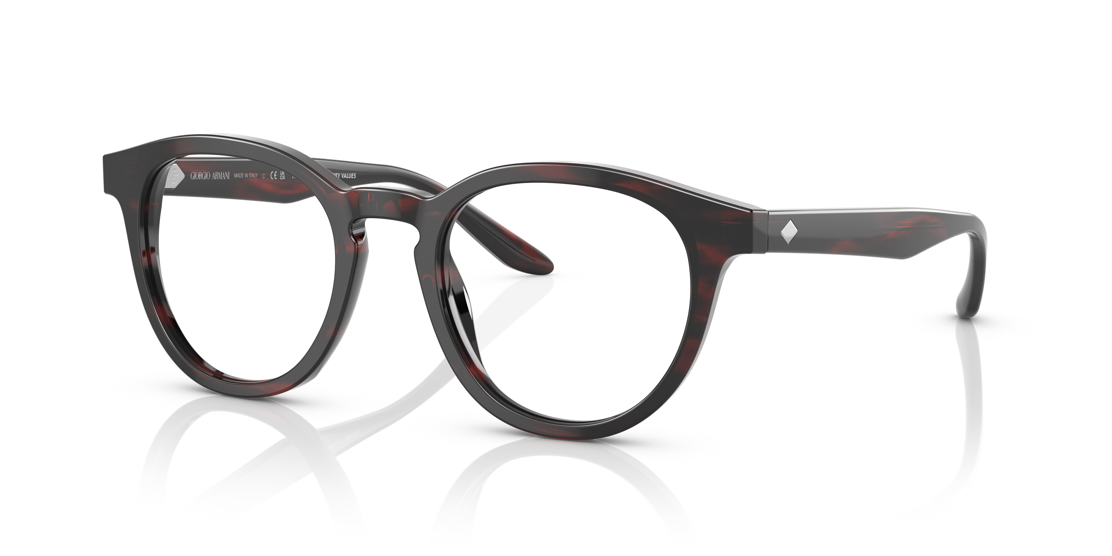 Giorgio Armani Unisex Ar7227 Striped Brown Size Standard 226$