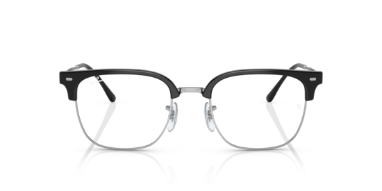 RB7216 New Clubmaster Optics Ray-Ban Black On Silver
