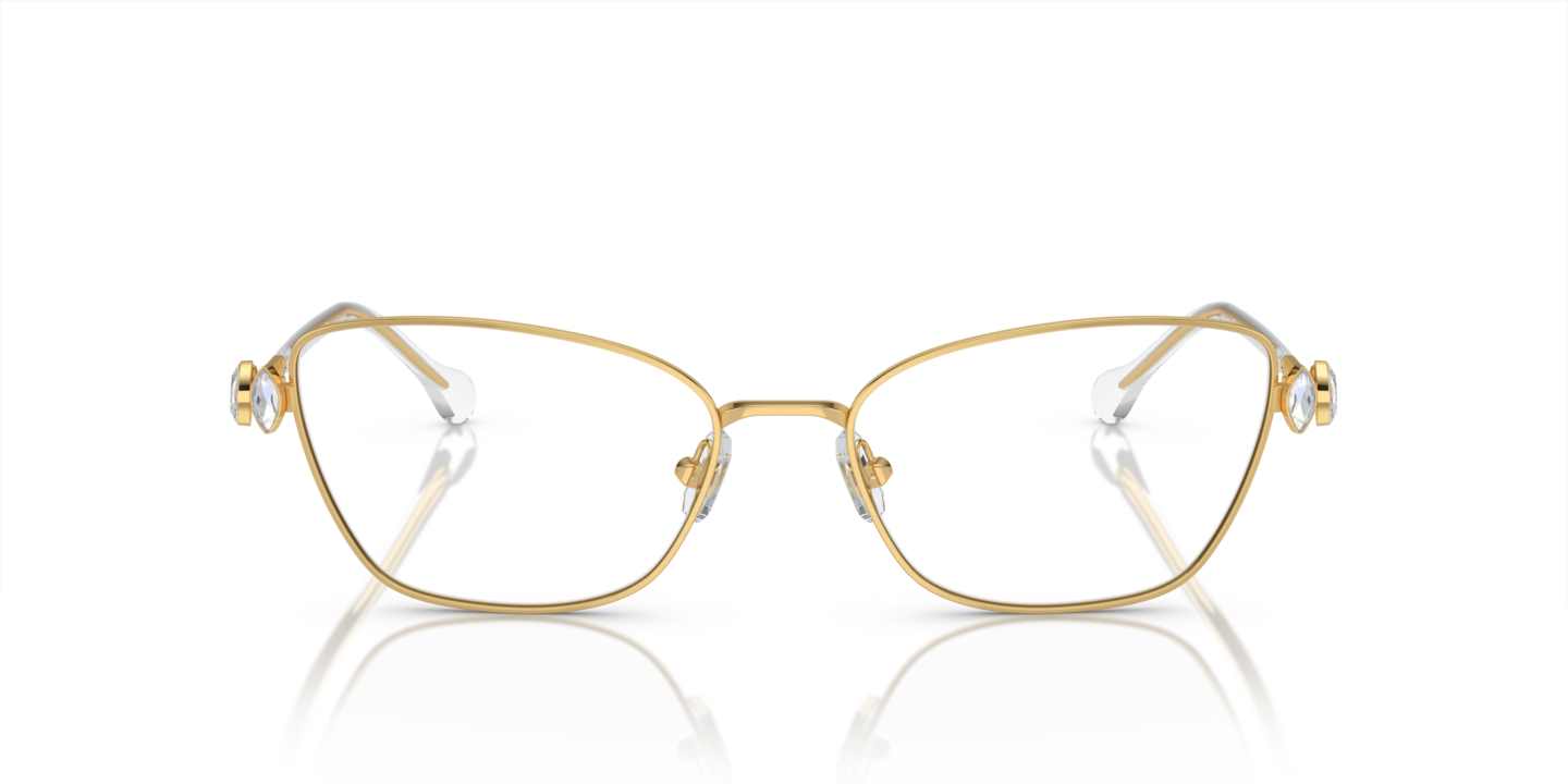 NIB - Swarovski Glitter Pale Gold Frame with case & cloth Swarovski SK1006 eyeglasses for women in GOLD main image 2