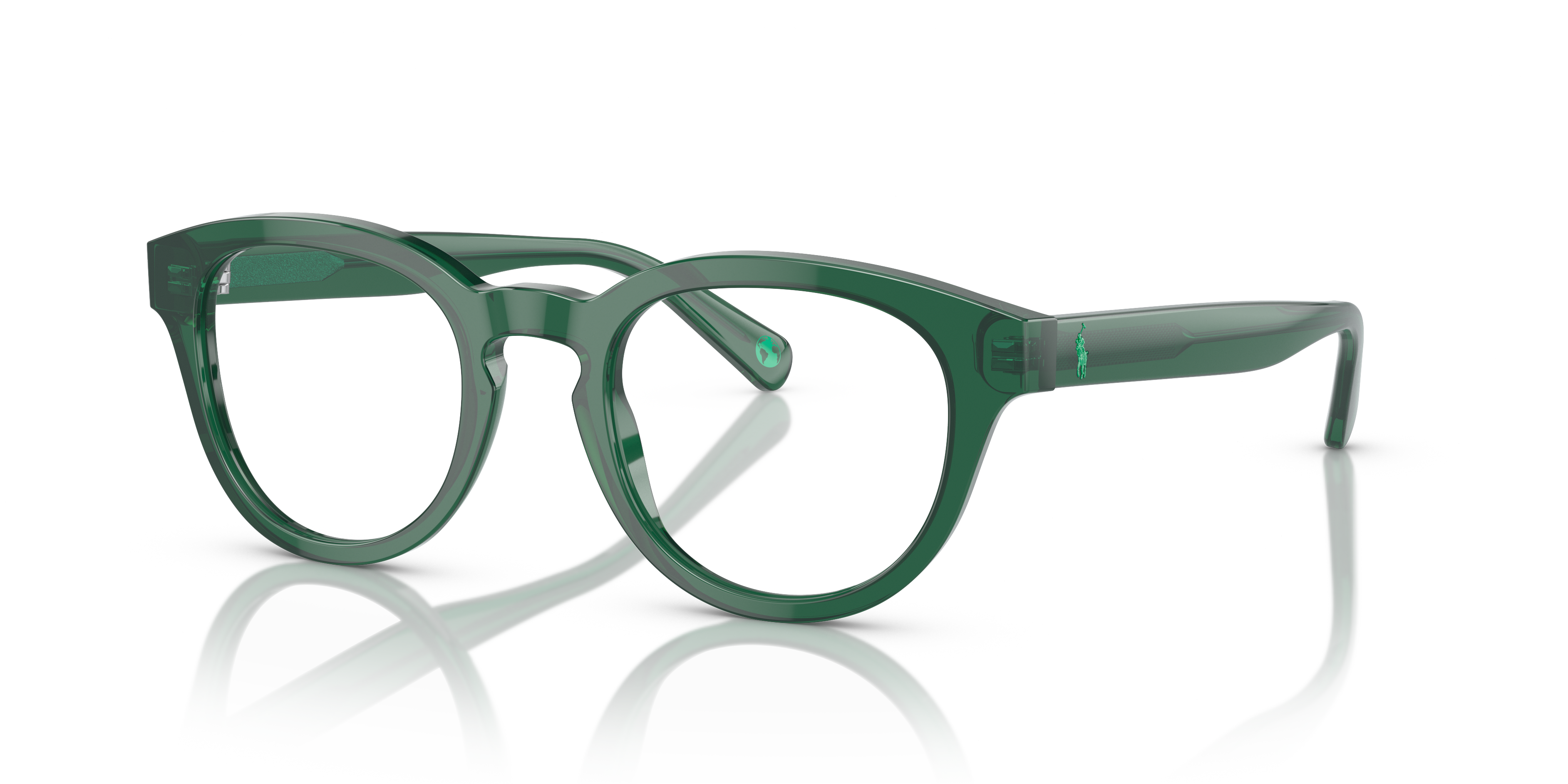 Polo Ralph Lauren Unisex Ph2262 Vert Transparent Brillant Size Small 171$