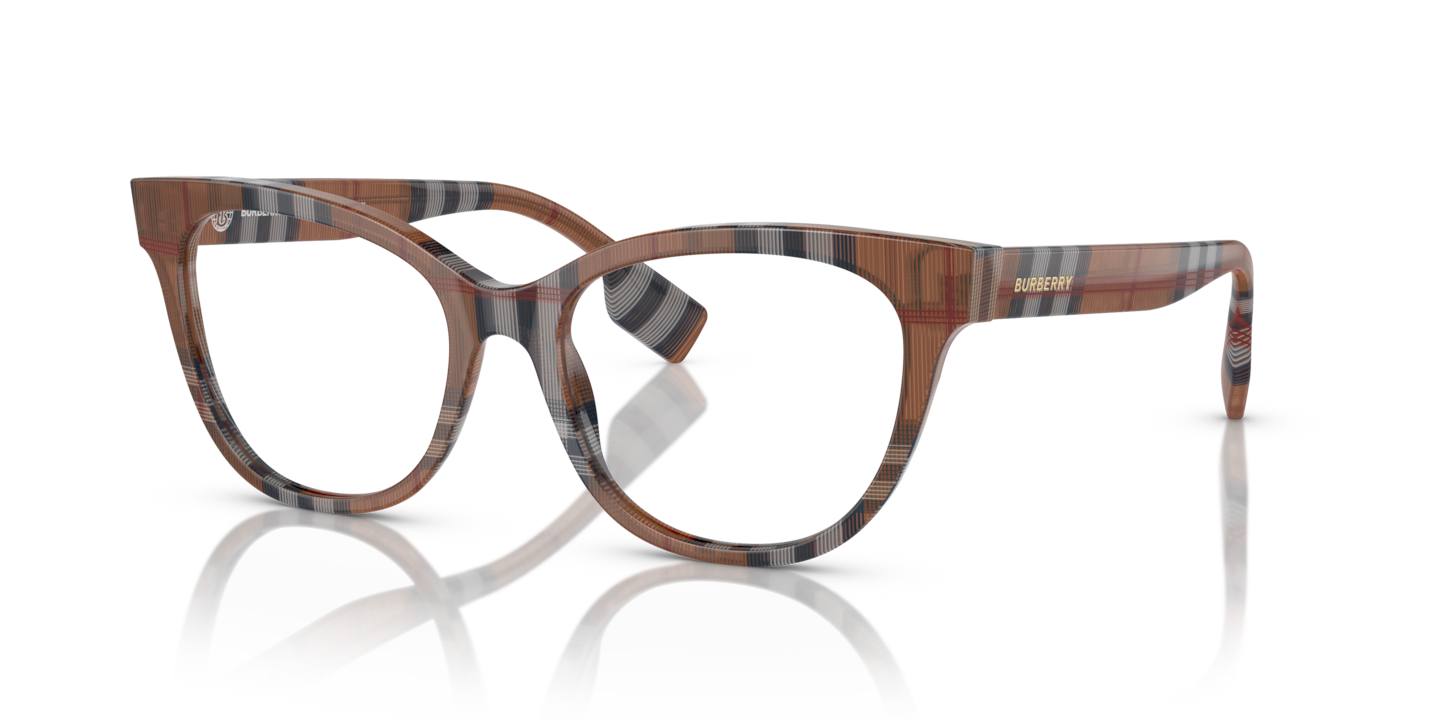 Burberry BE2375 Evelyn Check Brown