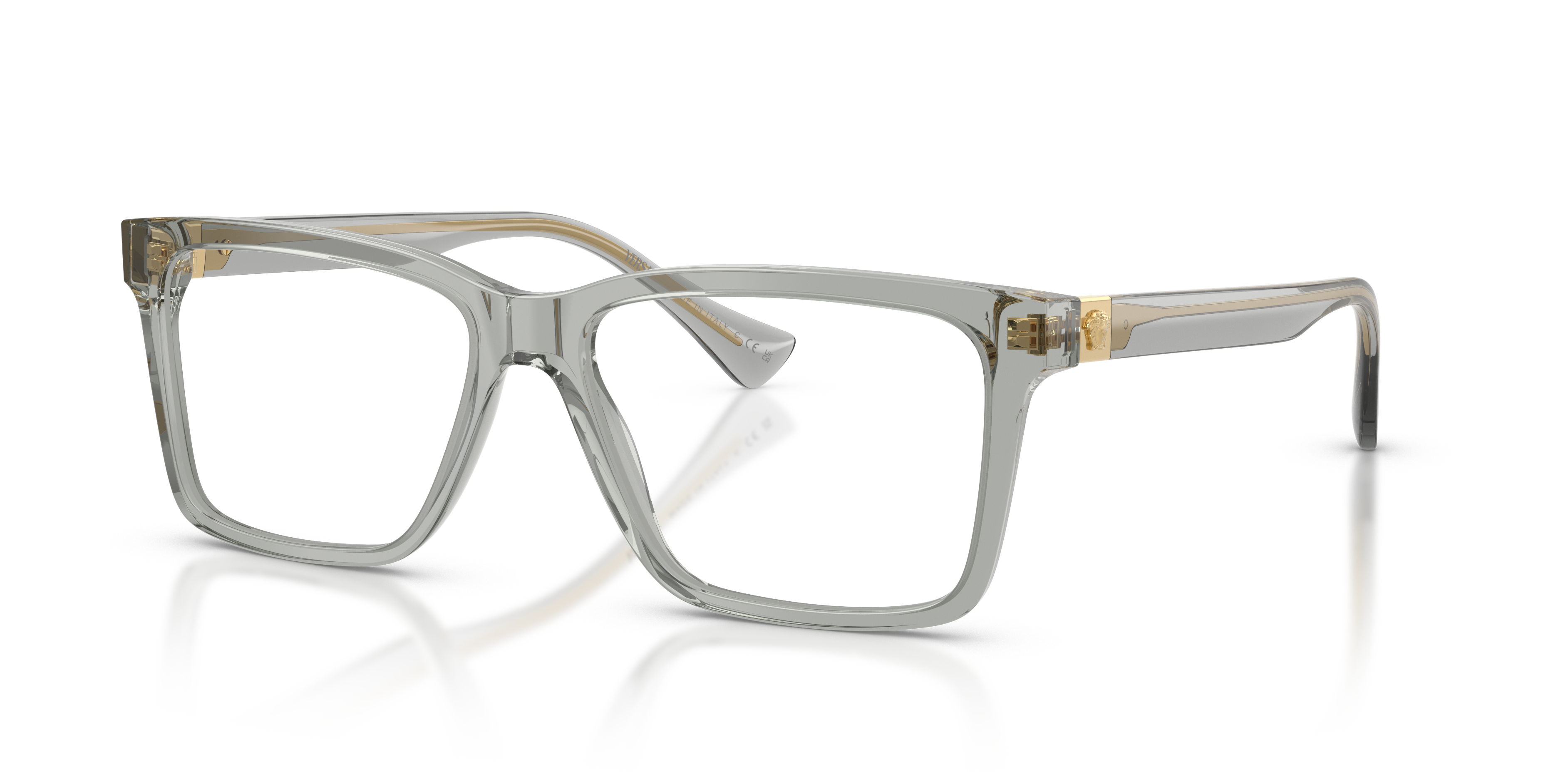 Versace Unisex Ve3328 Transparent Gris Size: