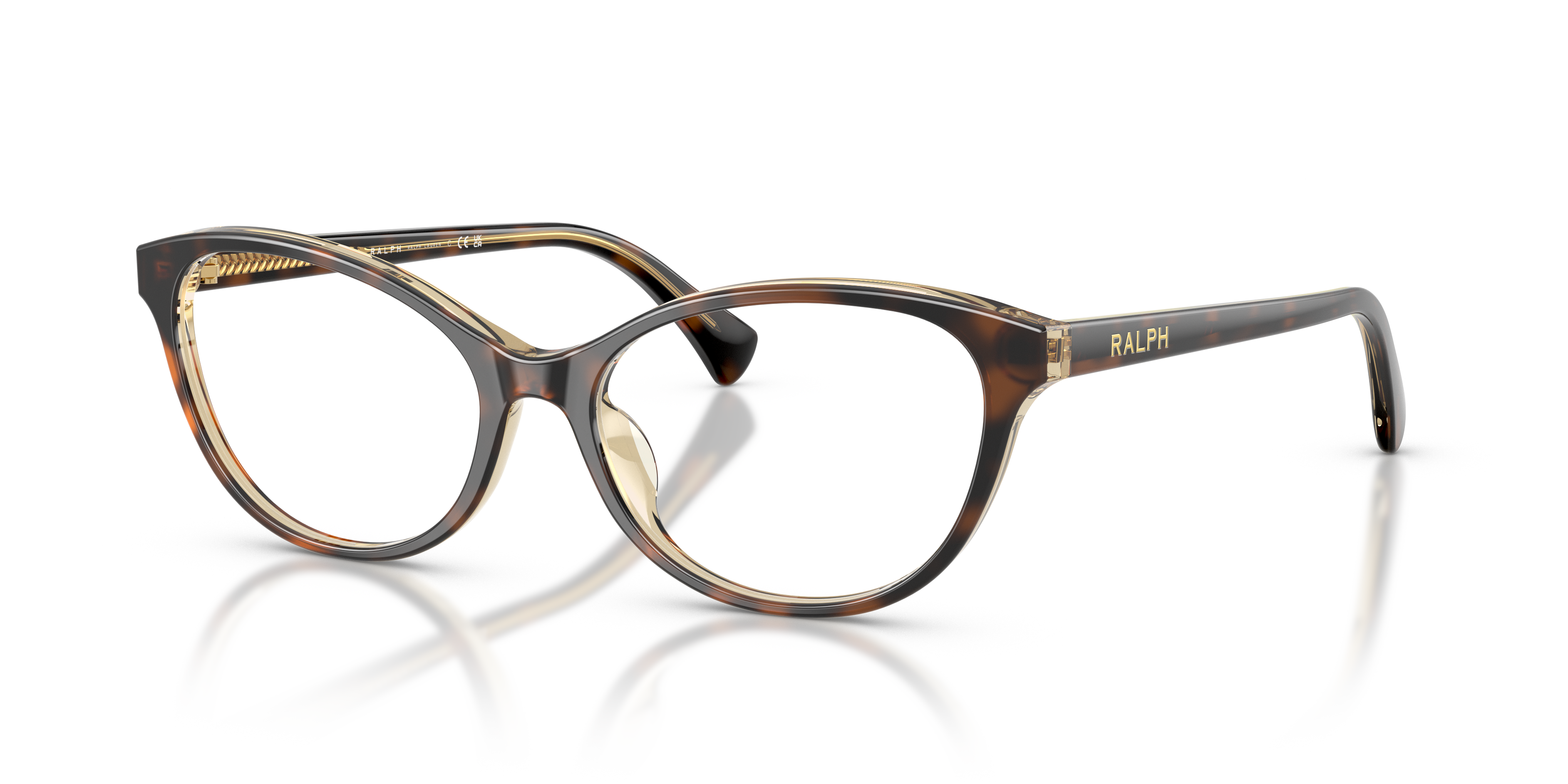 Ralph by Ralph Lauren Unisex Ra7186u caille De Tortue Fonc Transparent Size 157$