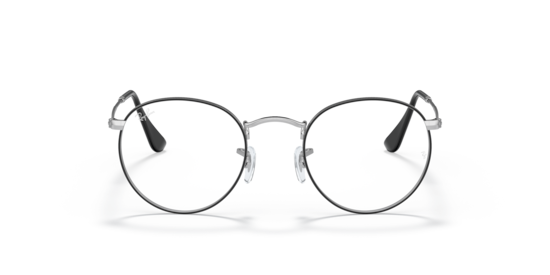 RB3447V Round Metal Ray-Ban Black On Silver