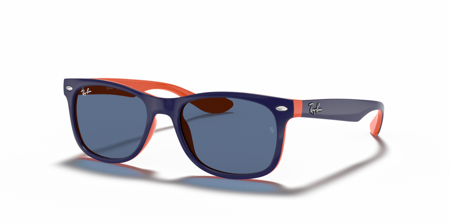 Ray-Ban RB9052S New Wayfarer Kids Blue On Orange