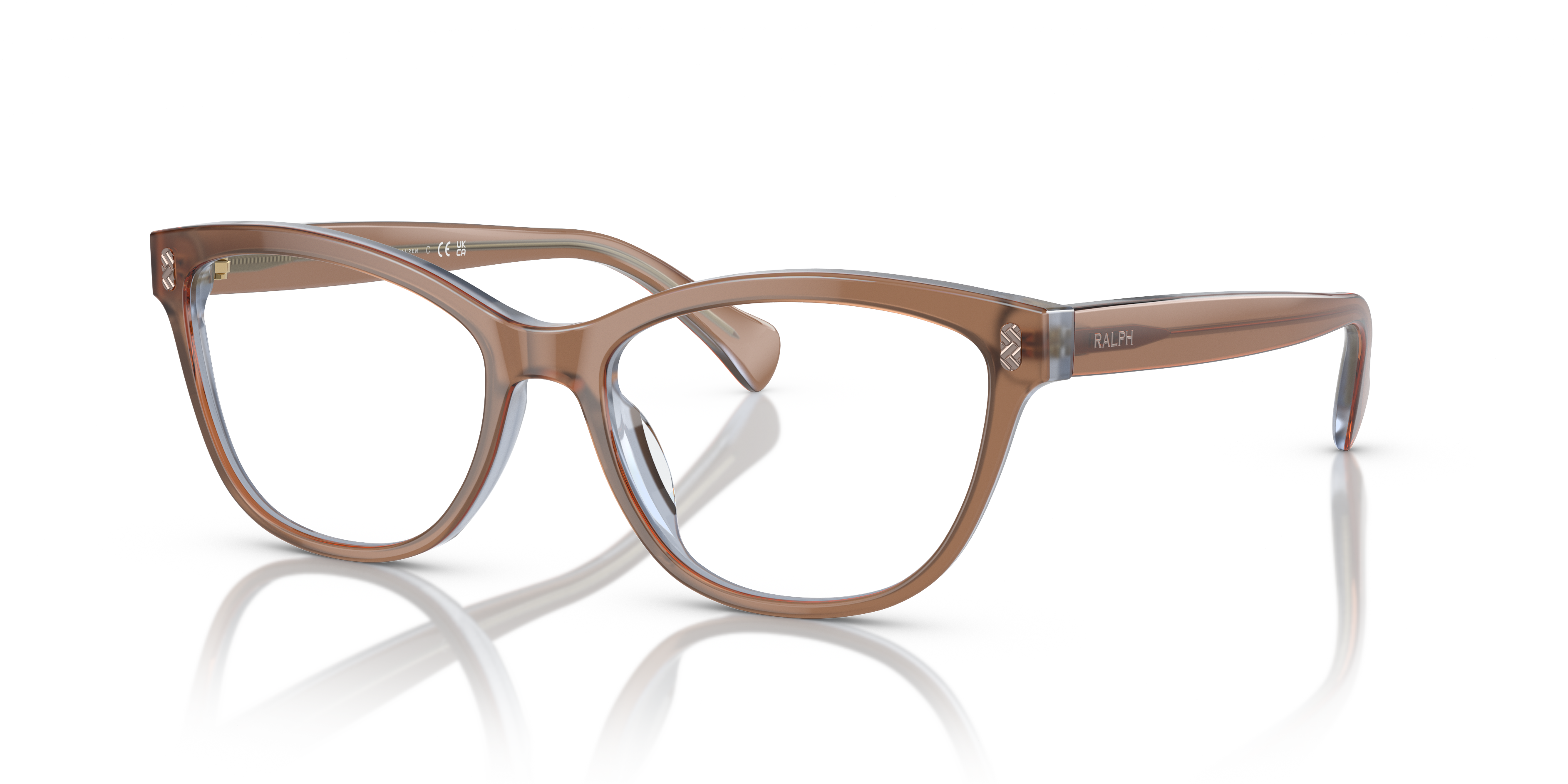 Ralph by Ralph Lauren Unisex Ra7152u Transparent Brown On Blue Size 67$