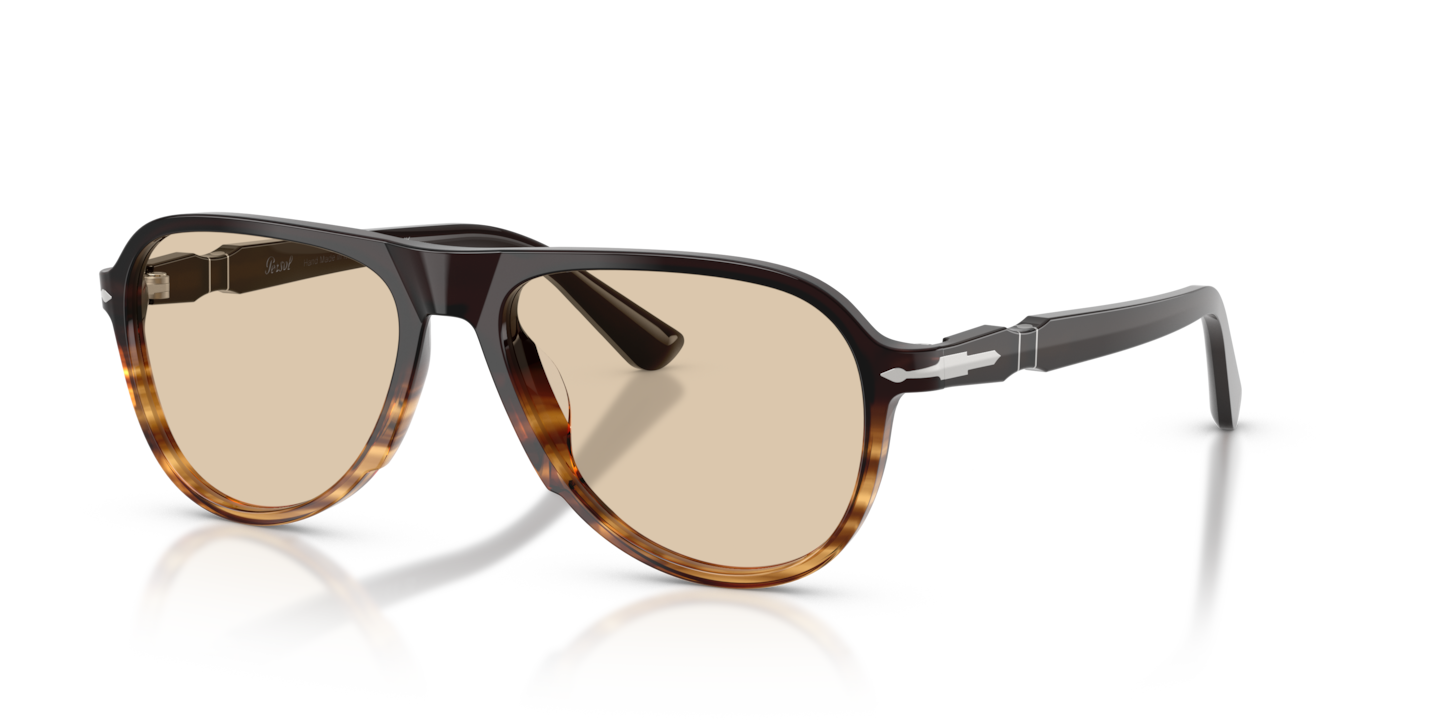 Persol PO3411V Brown Striped Amber