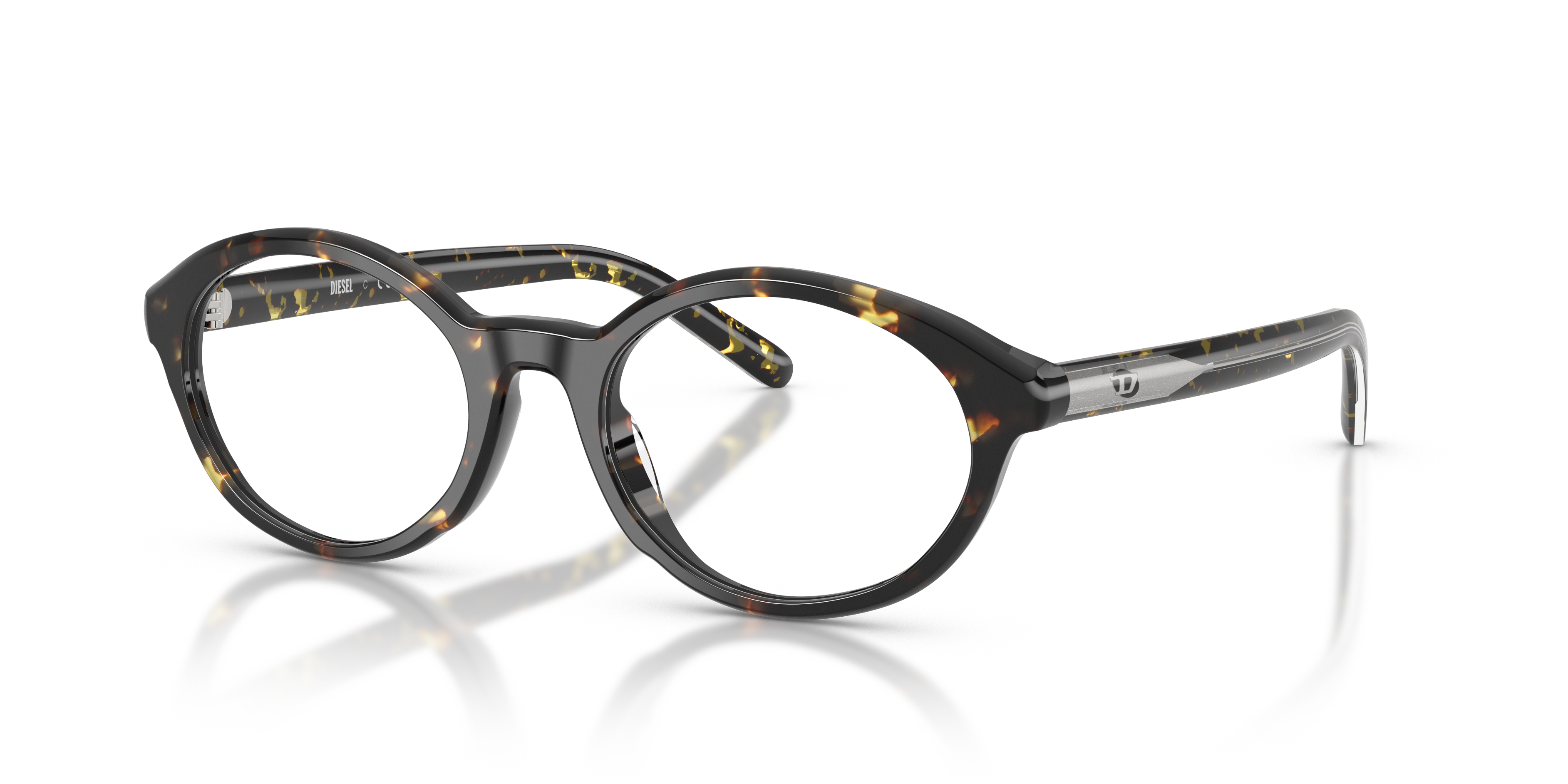 Diesel Unisex Dl4015u Yellow Havana Size: