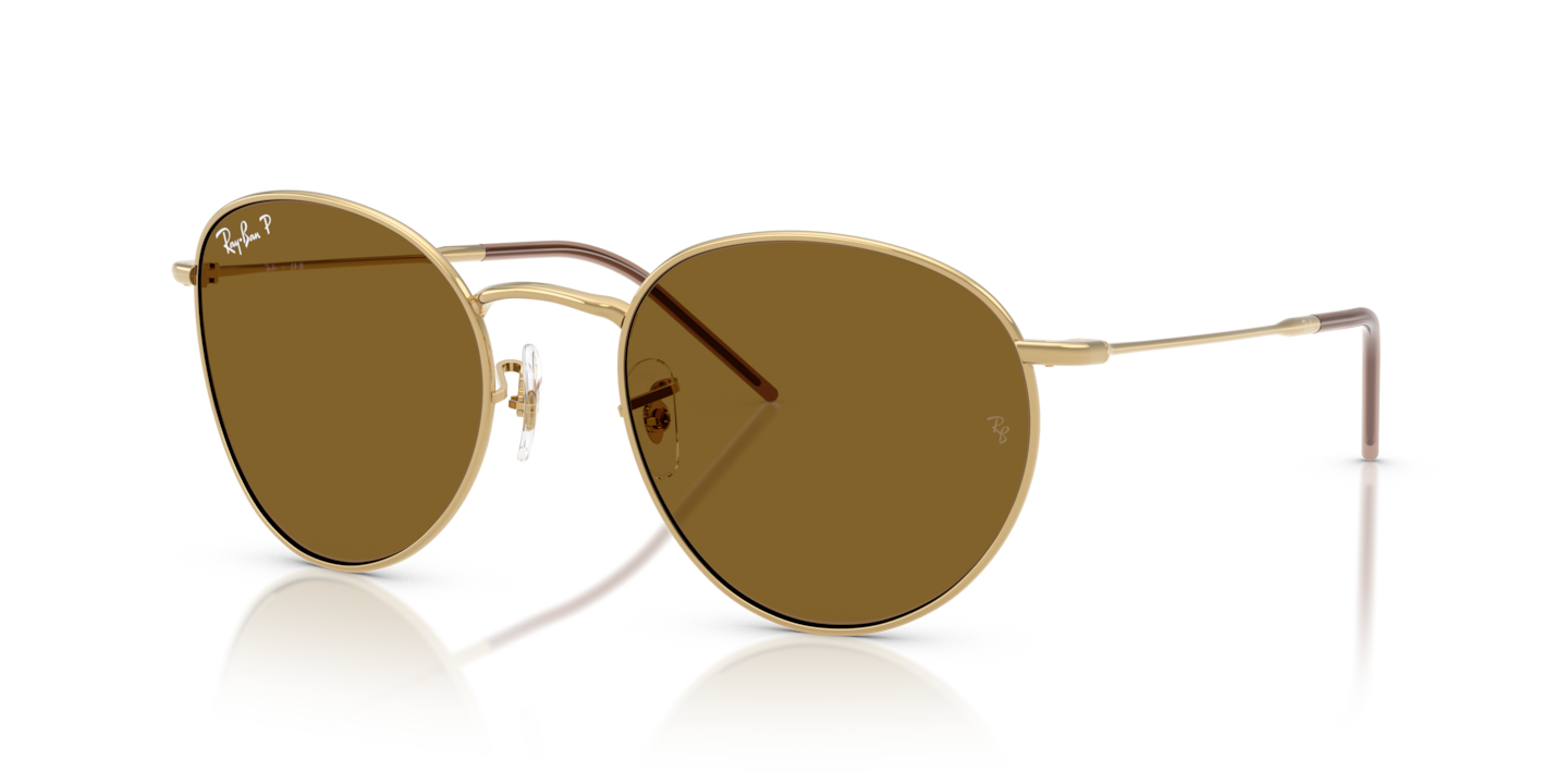 Ray-Ban RBR0103S Round Reverse Arista Gold