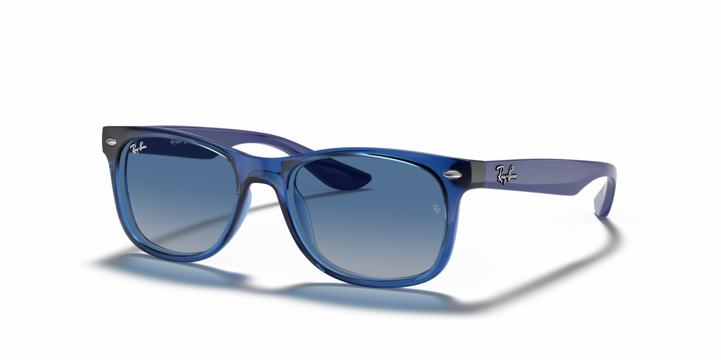 Ray-Ban RB9052S New Wayfarer Kids Transparent Blue