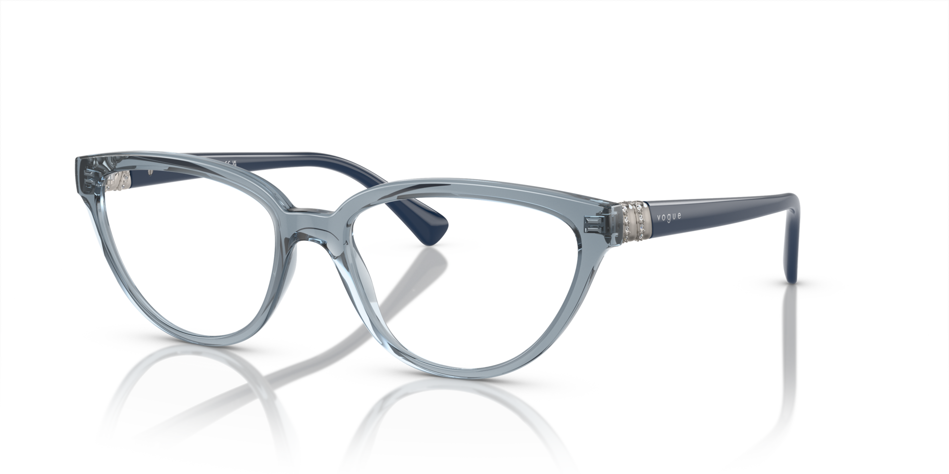 Vogue Eyewear Unisex Vo5517b Transparent Azure Size 84$
