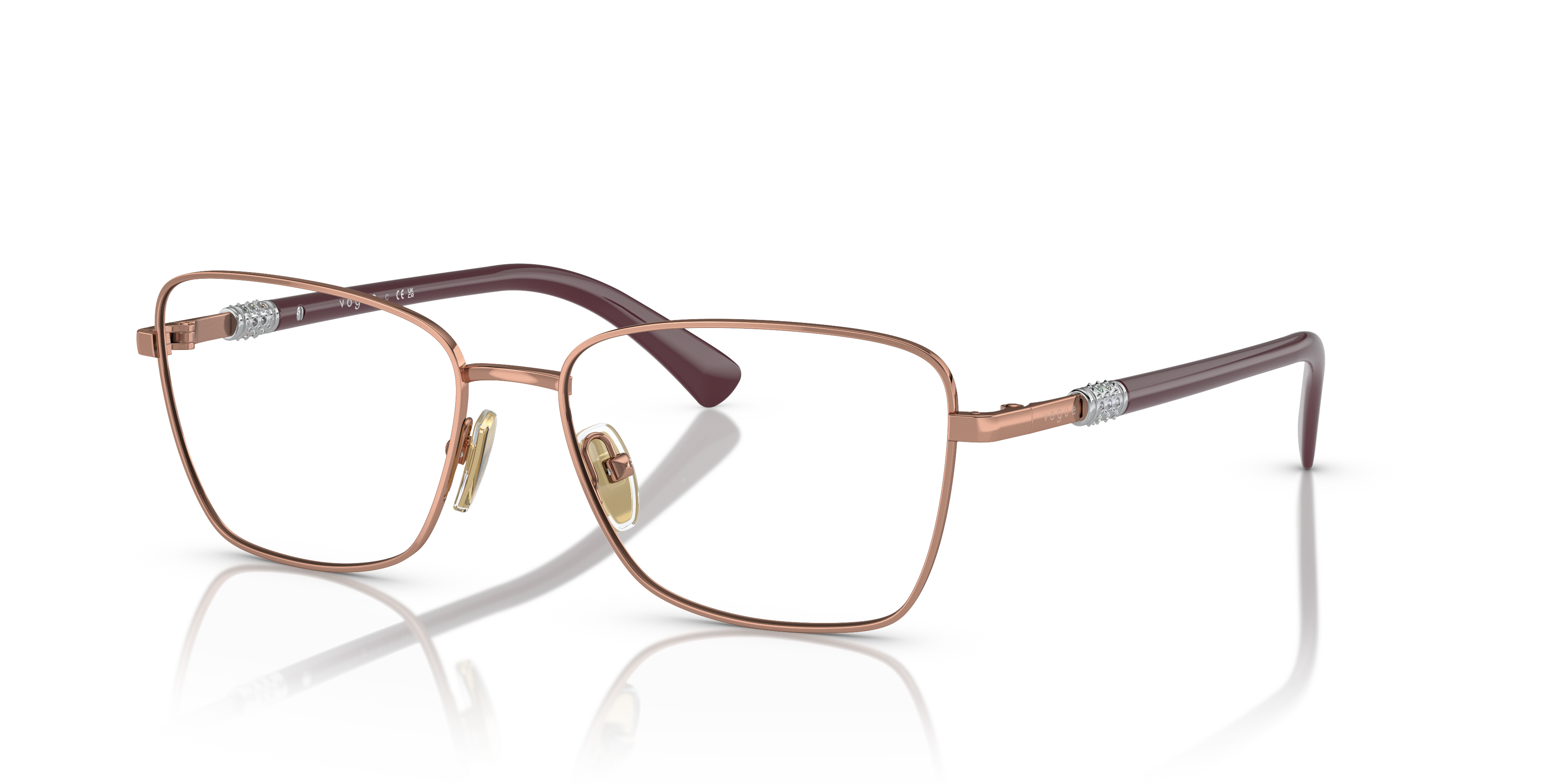 Vogue Eyewear Unisex Vo4271b Rose Gold Size Small 181$