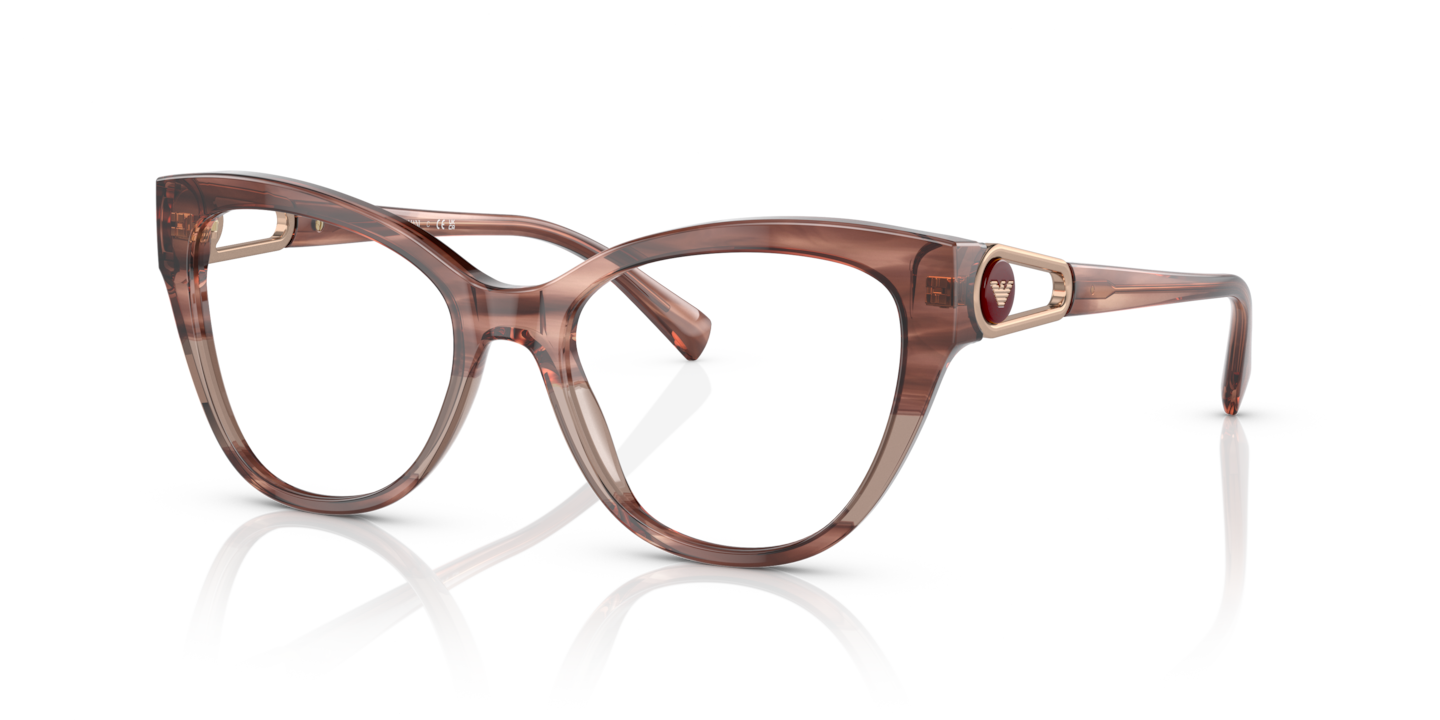 Emporio Armani EA3212 Shiny Striped Pink