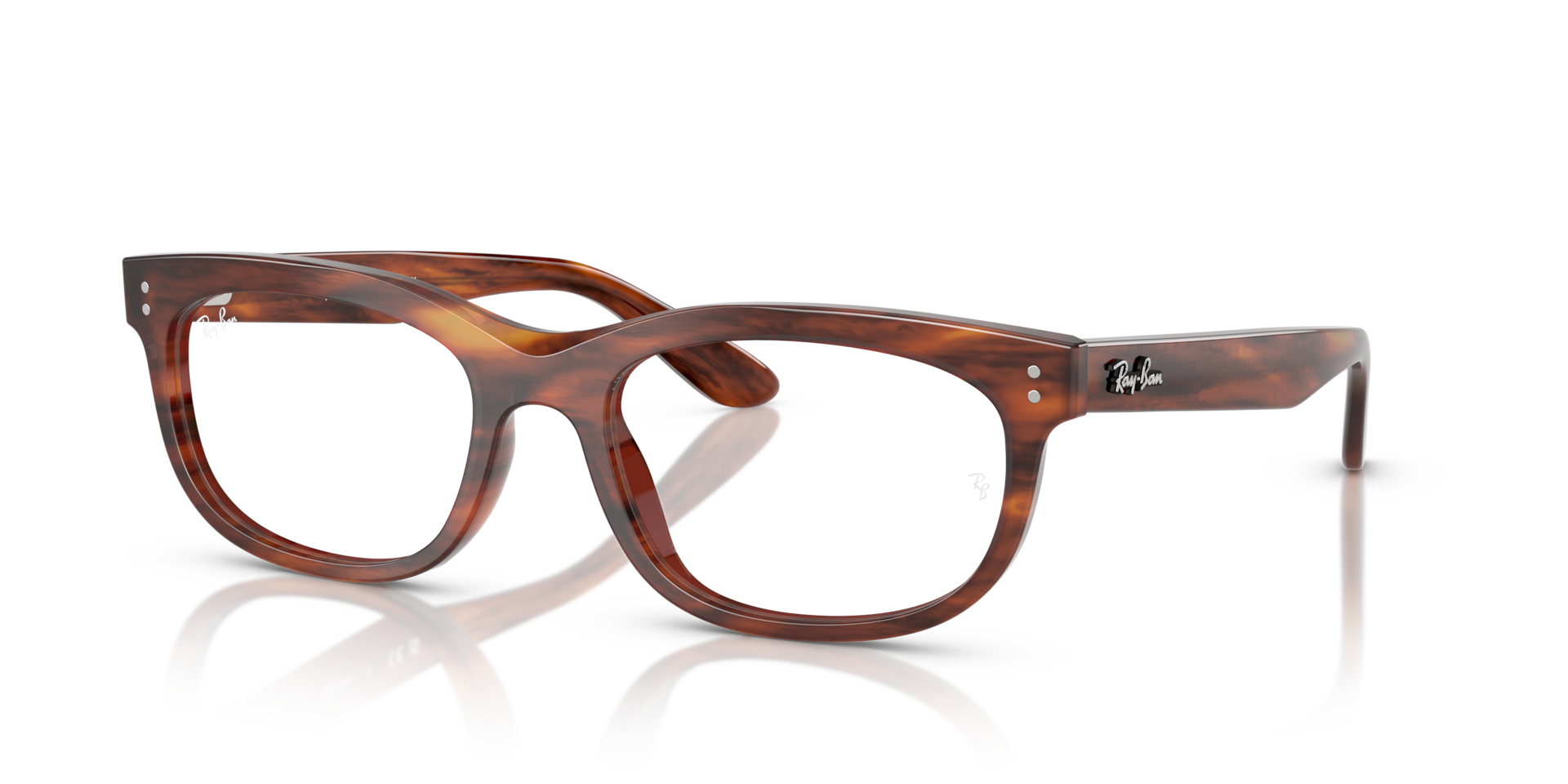 EAN 8056262270769 product image for Ray-Ban Unisex Rx5489 Striped Havana Size: | upcitemdb.com