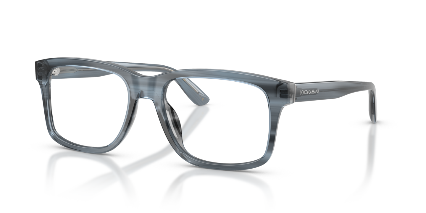 Dolce & Gabbana DG3453 Transparent Blue On Striped Blue