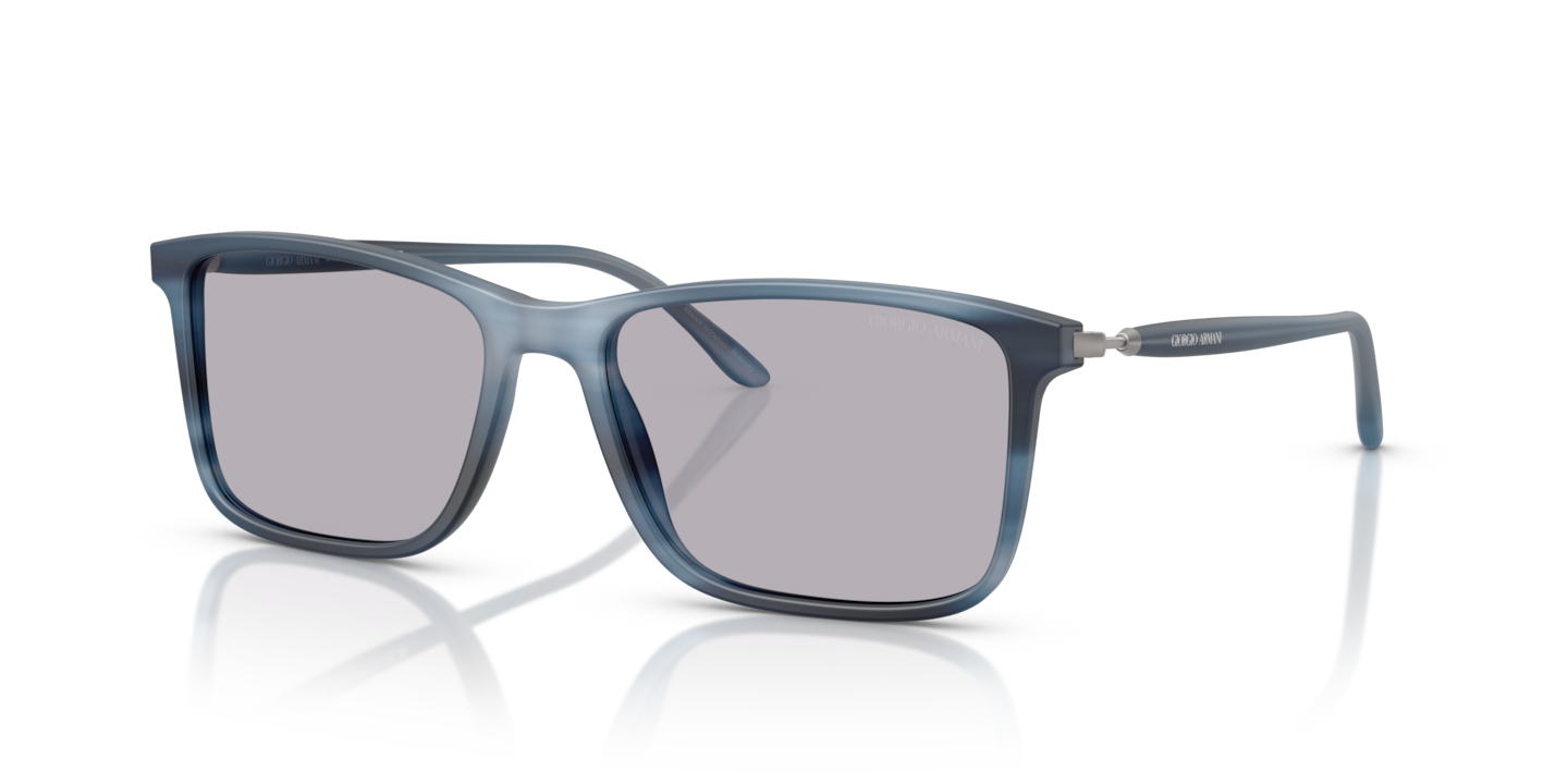Giorgio Armani AR8218 Matte Striped Blue