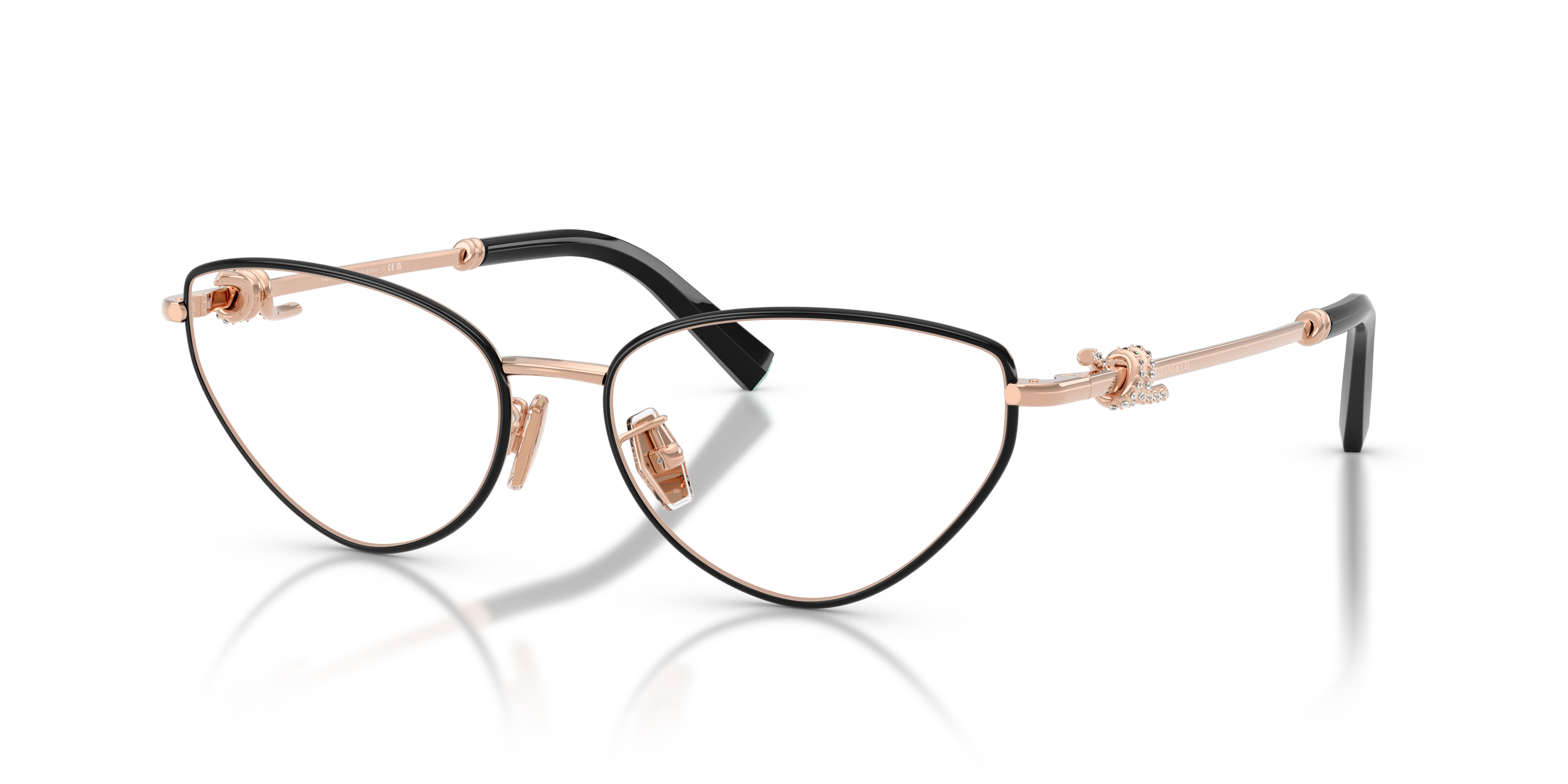 Tiffany Unisex Tf1172b Noir Sur Or Rose Size 535$