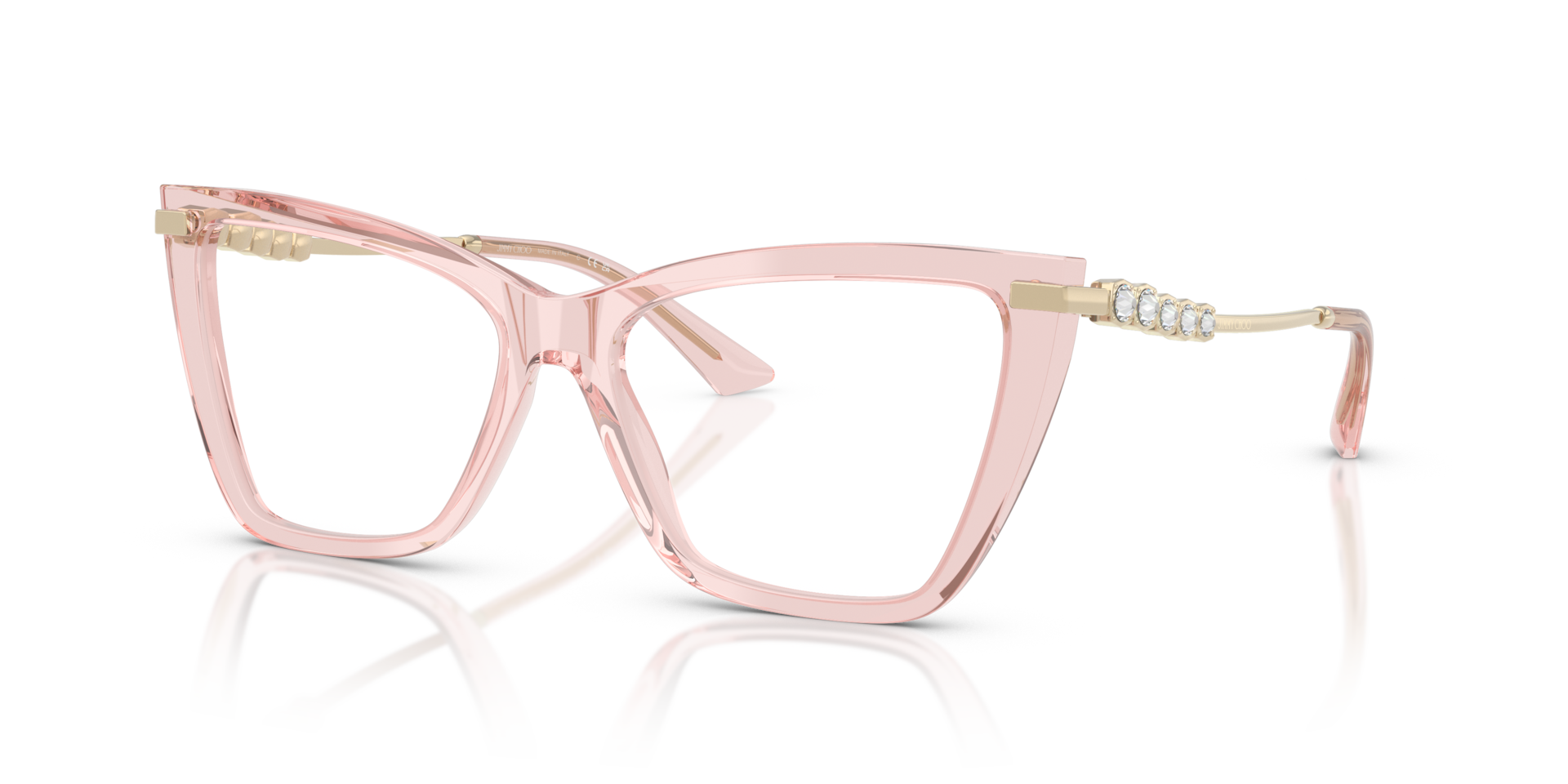 Jimmy Choo Unisex Jc3020b Transparent Pink Size 392$