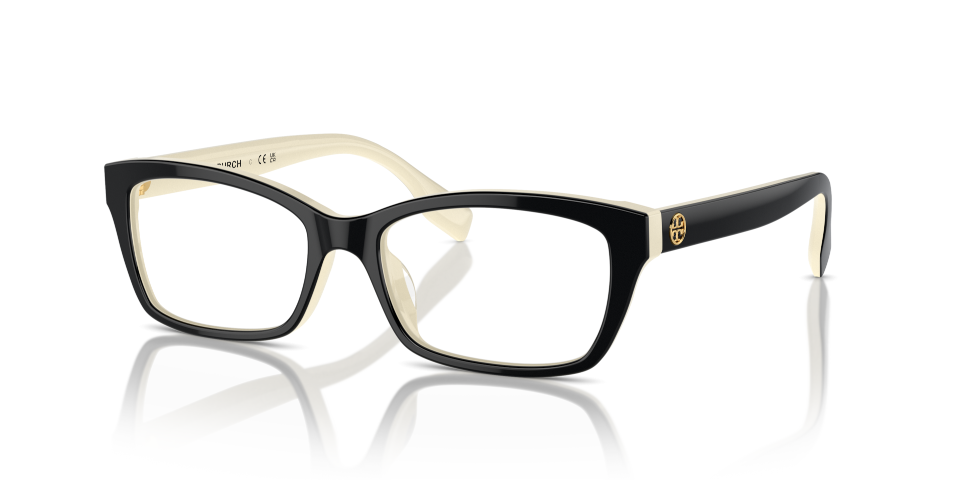 Tory Burch Unisex Ty2144u Noir Ivoire Size Extra Small 208$