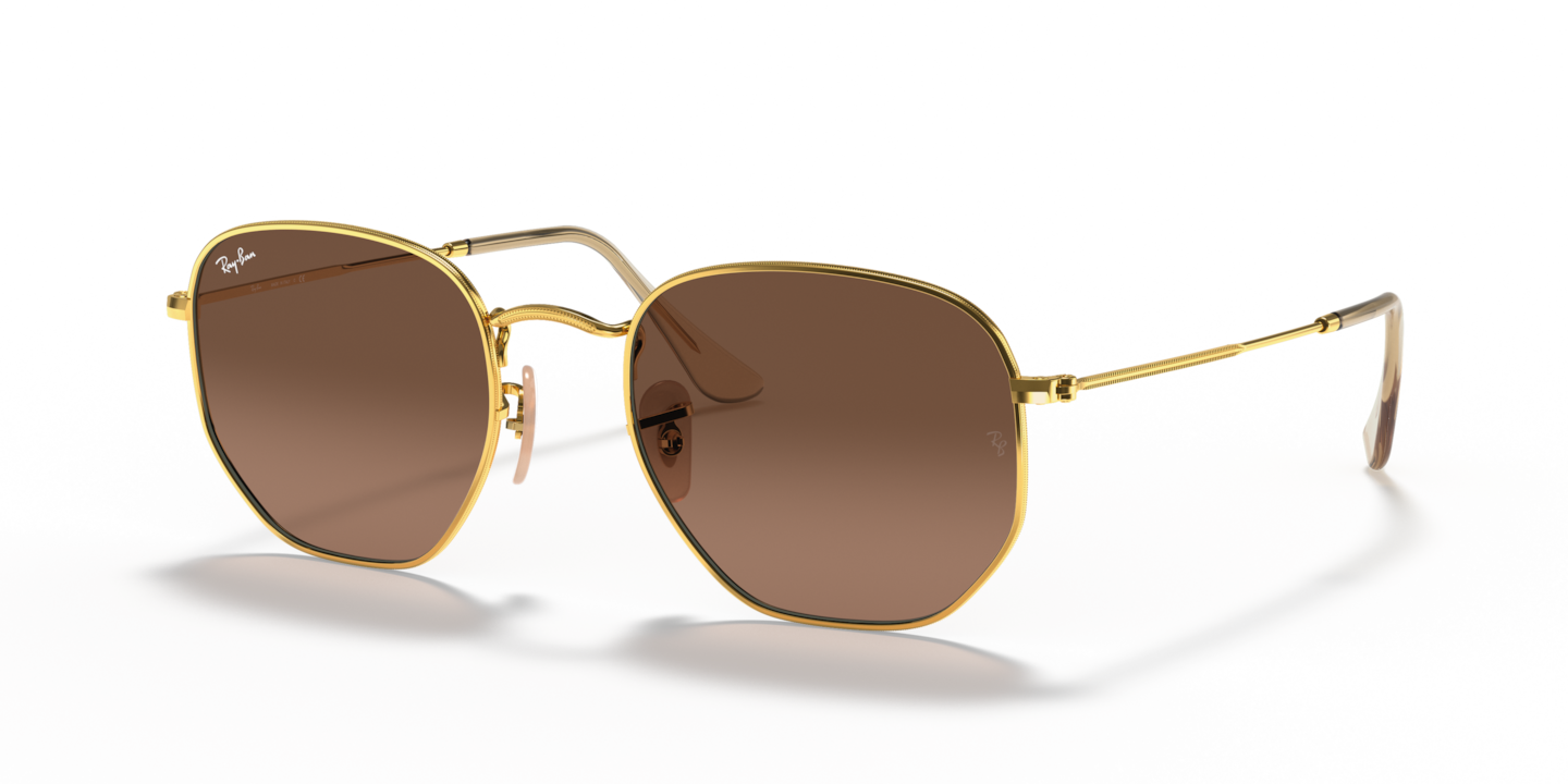 Ray-Ban RB3548N Hexagonal Flat Lenses Arista Gold