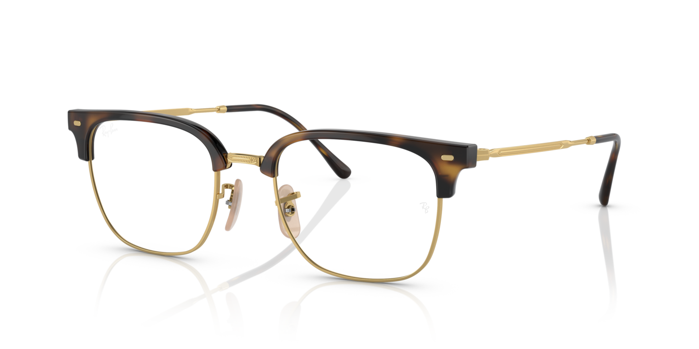 Ray-Ban RB7216 New Clubmaster Optics Havana On Gold