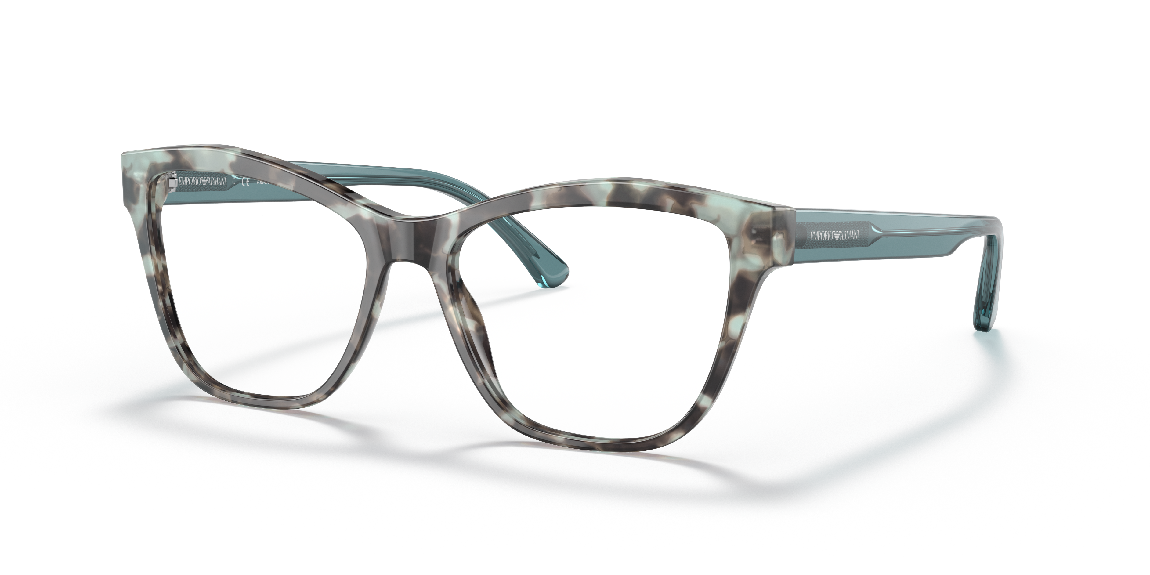 Emporio Armani Unisex Ea3193 Shiny Blue Havana Size: Extra Small