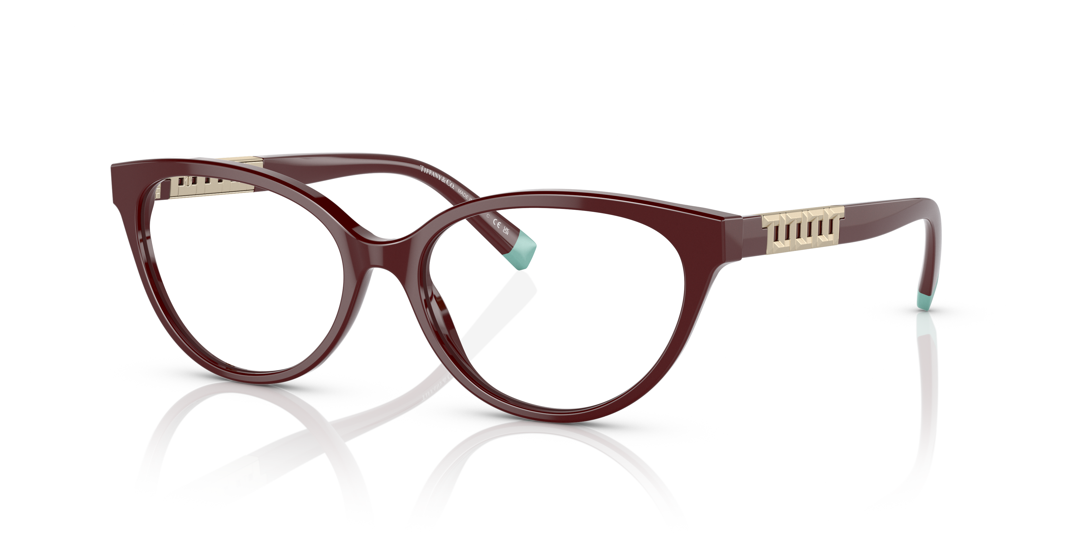 Tiffany Unisex Tf2226 Solid Burgundy Size 201$