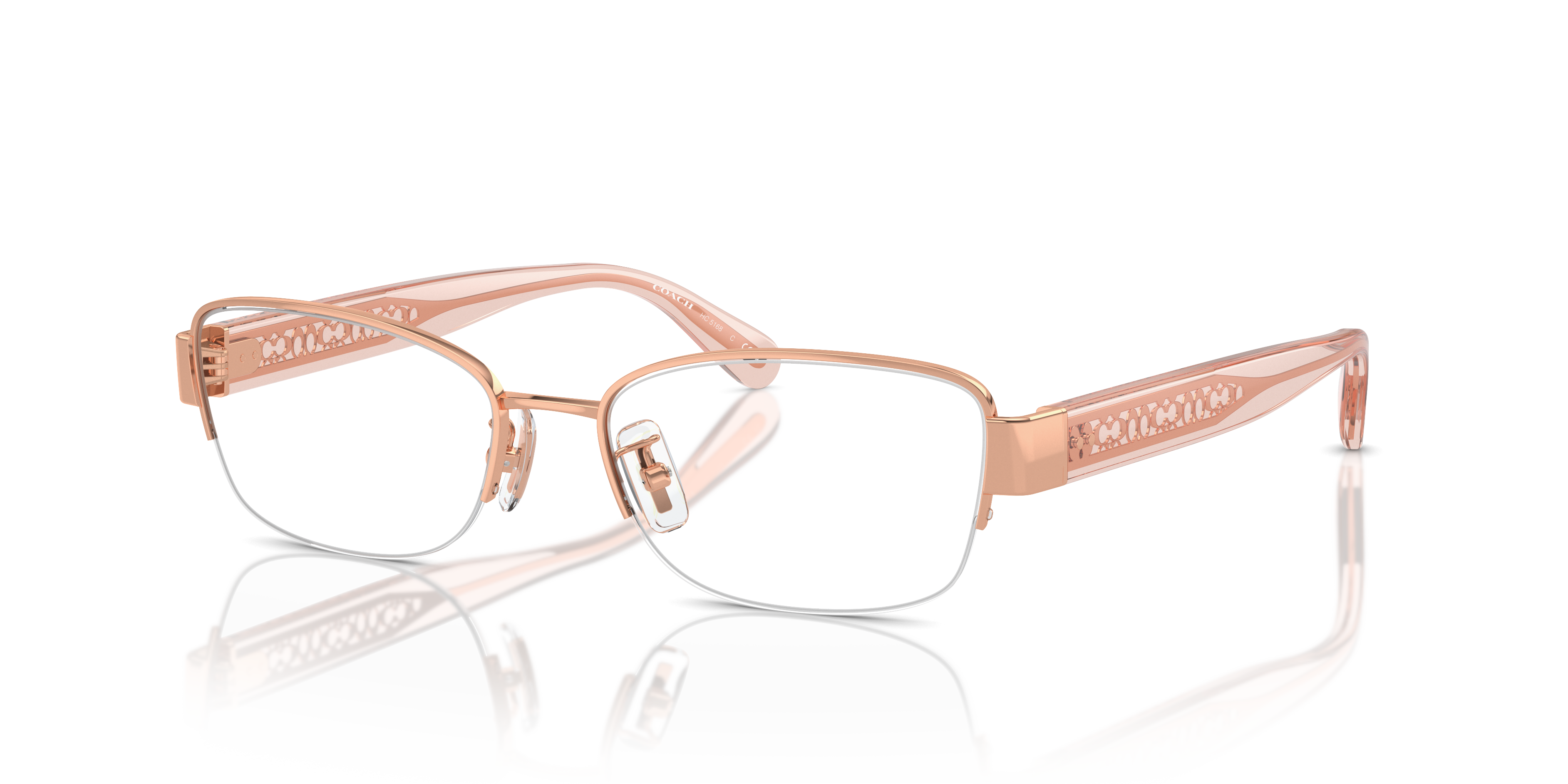 Coach Unisex Hc5168 Shiny Rose Gold Size Small 219$