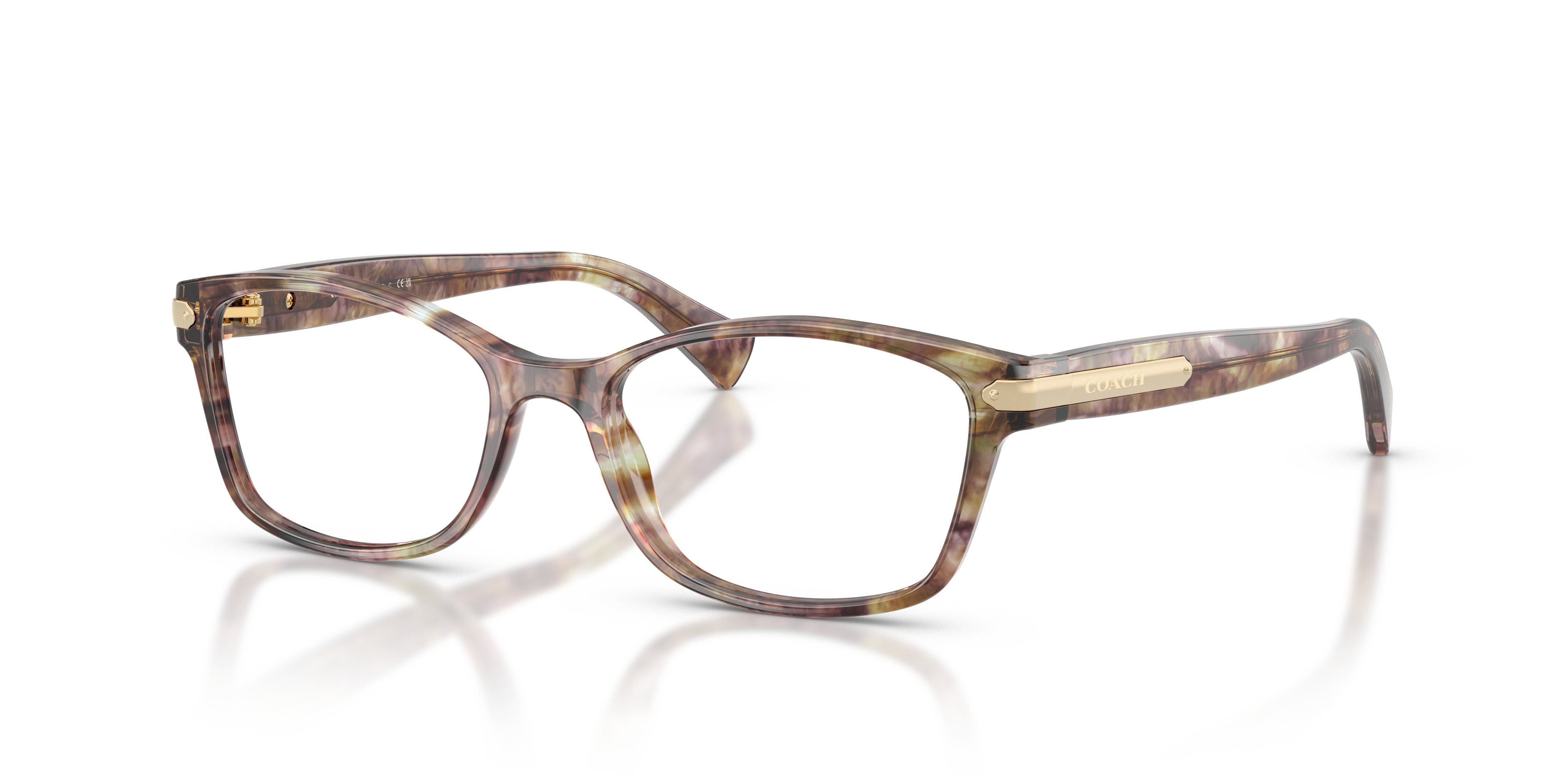Coach Unisex Hc6065 Light Brown Confetti Tortoise Size Extra Small 255$