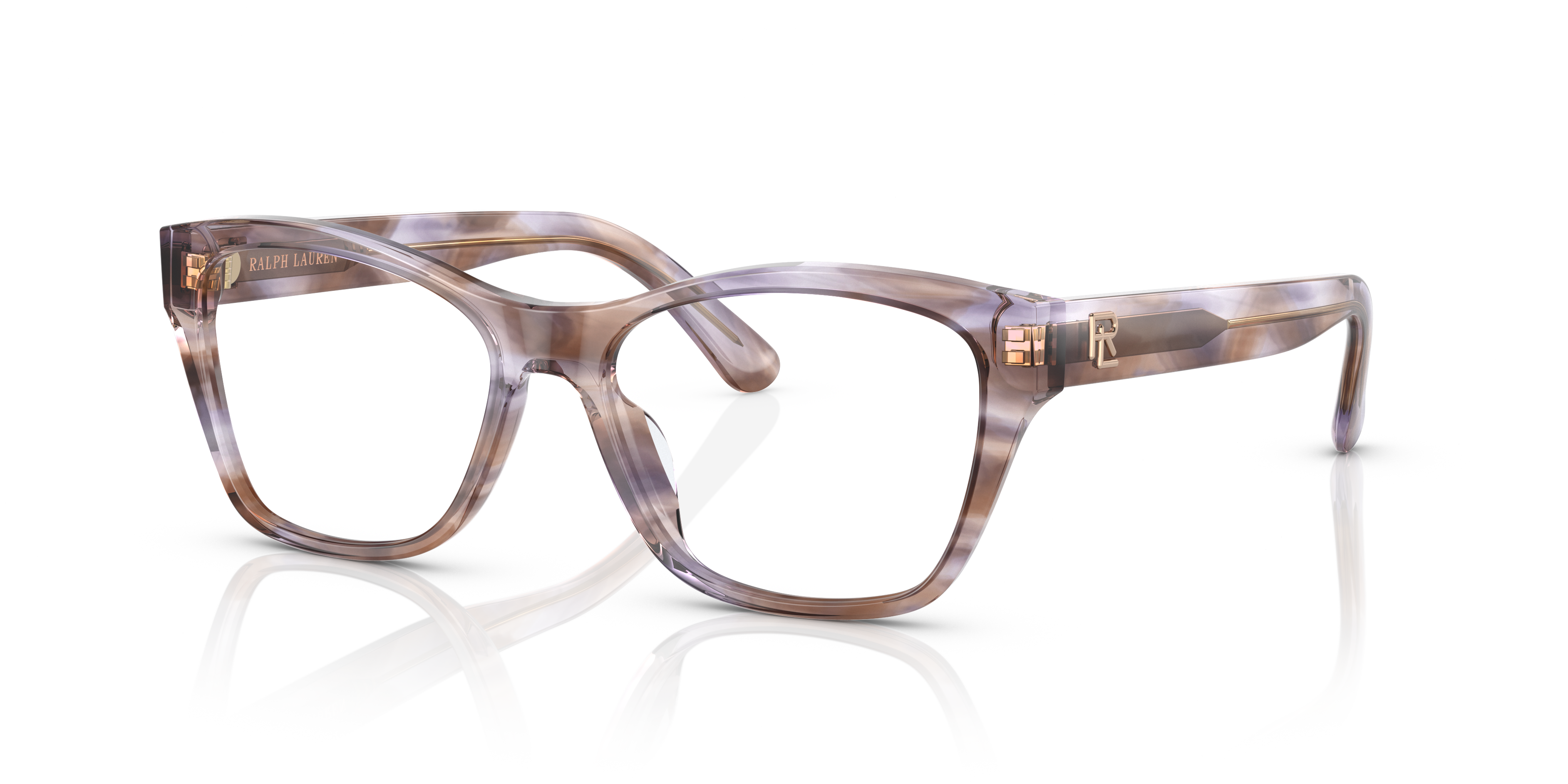 Ralph Lauren Unisex Rl6230u Shiny Violet Brown Havana Size 223$