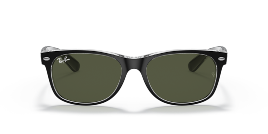 RB2132 New Wayfarer Color Mix Ray-Ban Black On Transparent