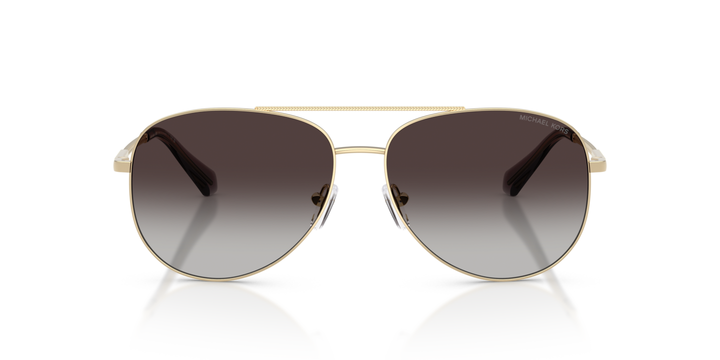 Michael Kors Silver Aviator Sunglasses with yellowish goldish lens Michael Kors Buenos Aires MK1164 Cat Eye Sunglasses  main image 3