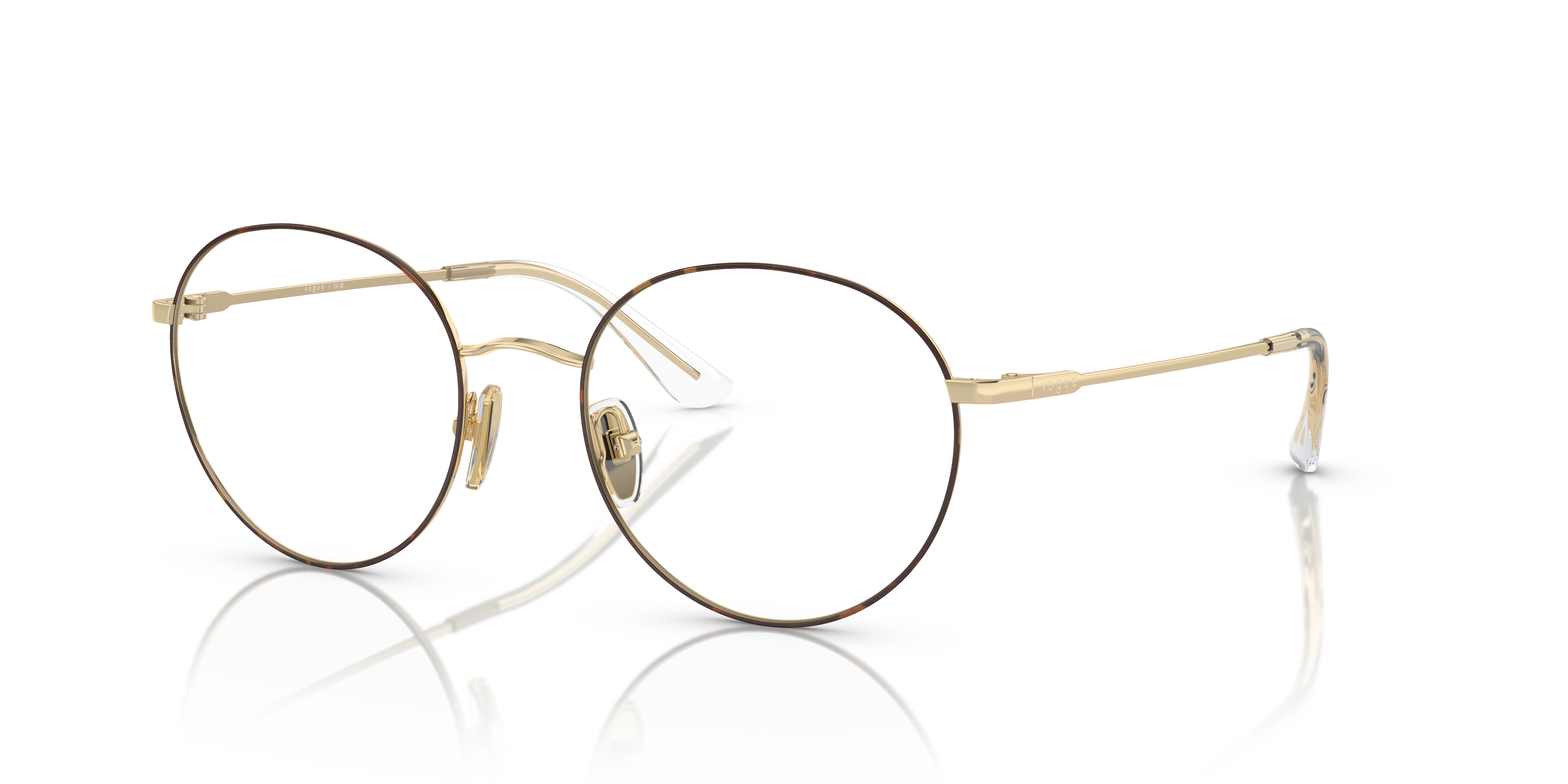 Vogue Eyewear Unisex Vo4177 Top Havana Pale Gold Size Small 141$