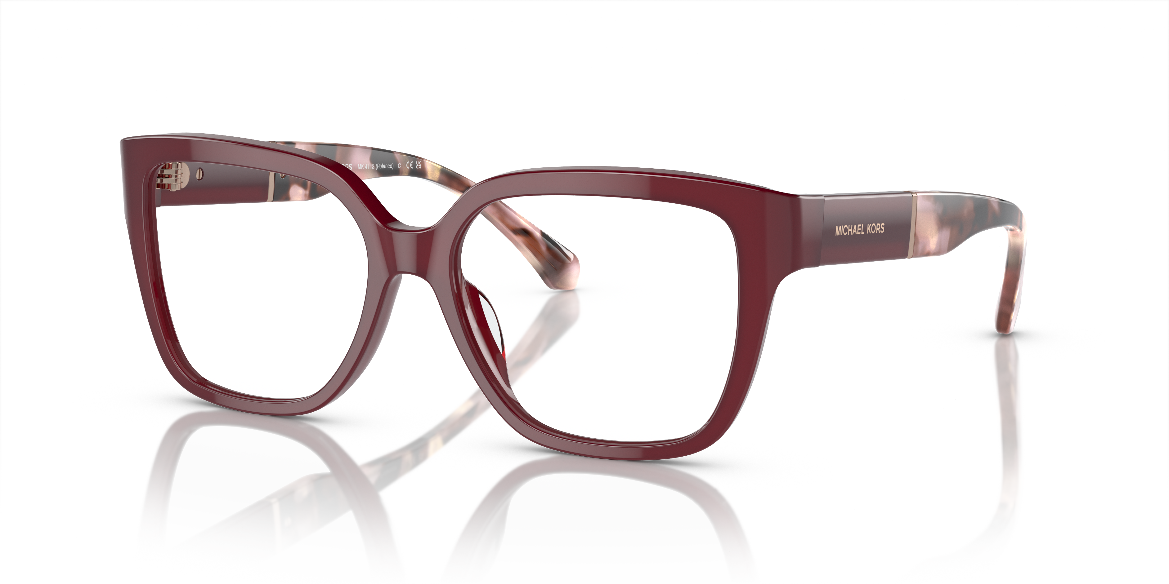 Michael Kors Unisex Mk4112 Transparent Rouge Fonc Size 84$