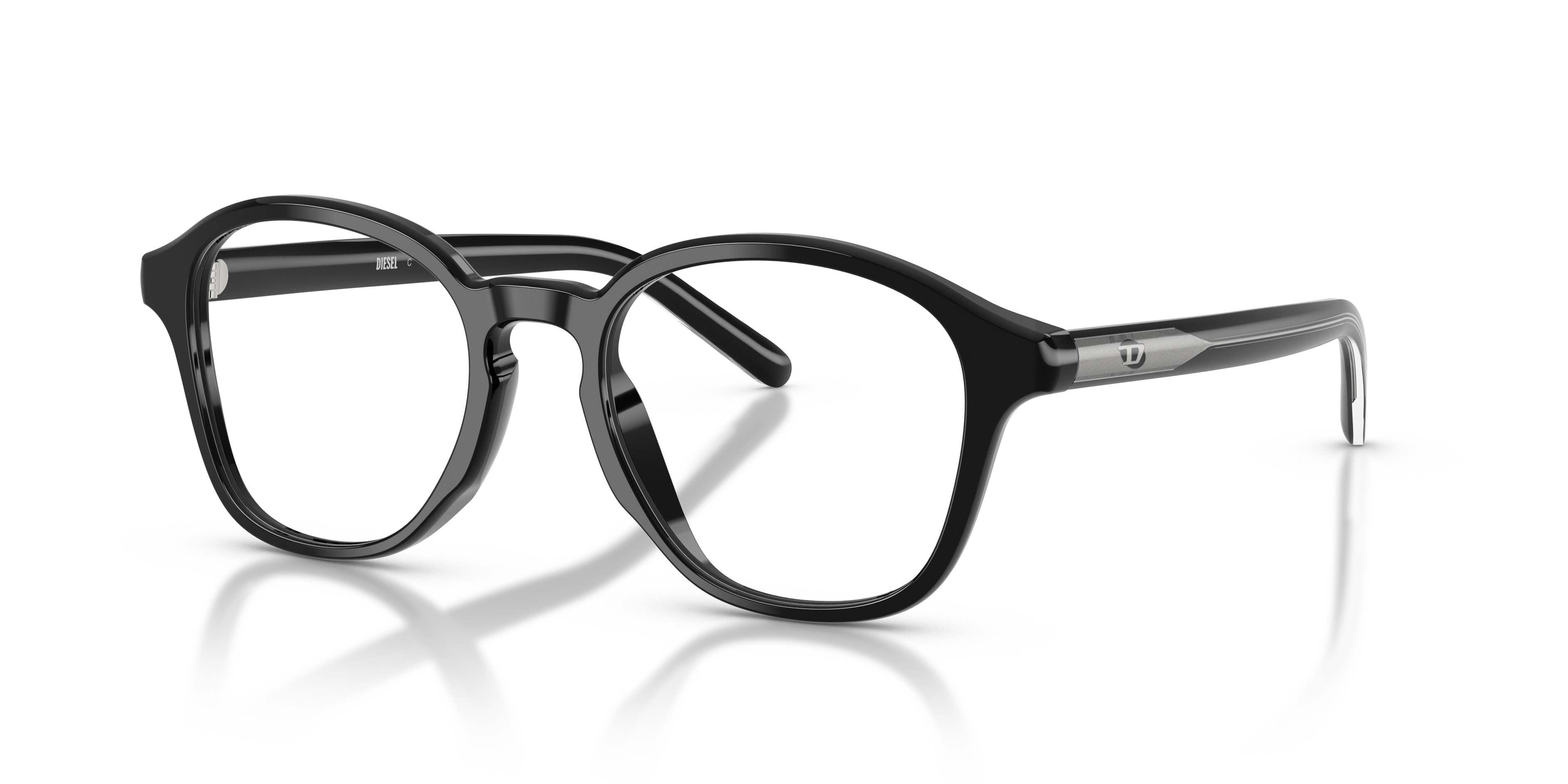 Diesel Unisex Dl4025u Solid Black Size: