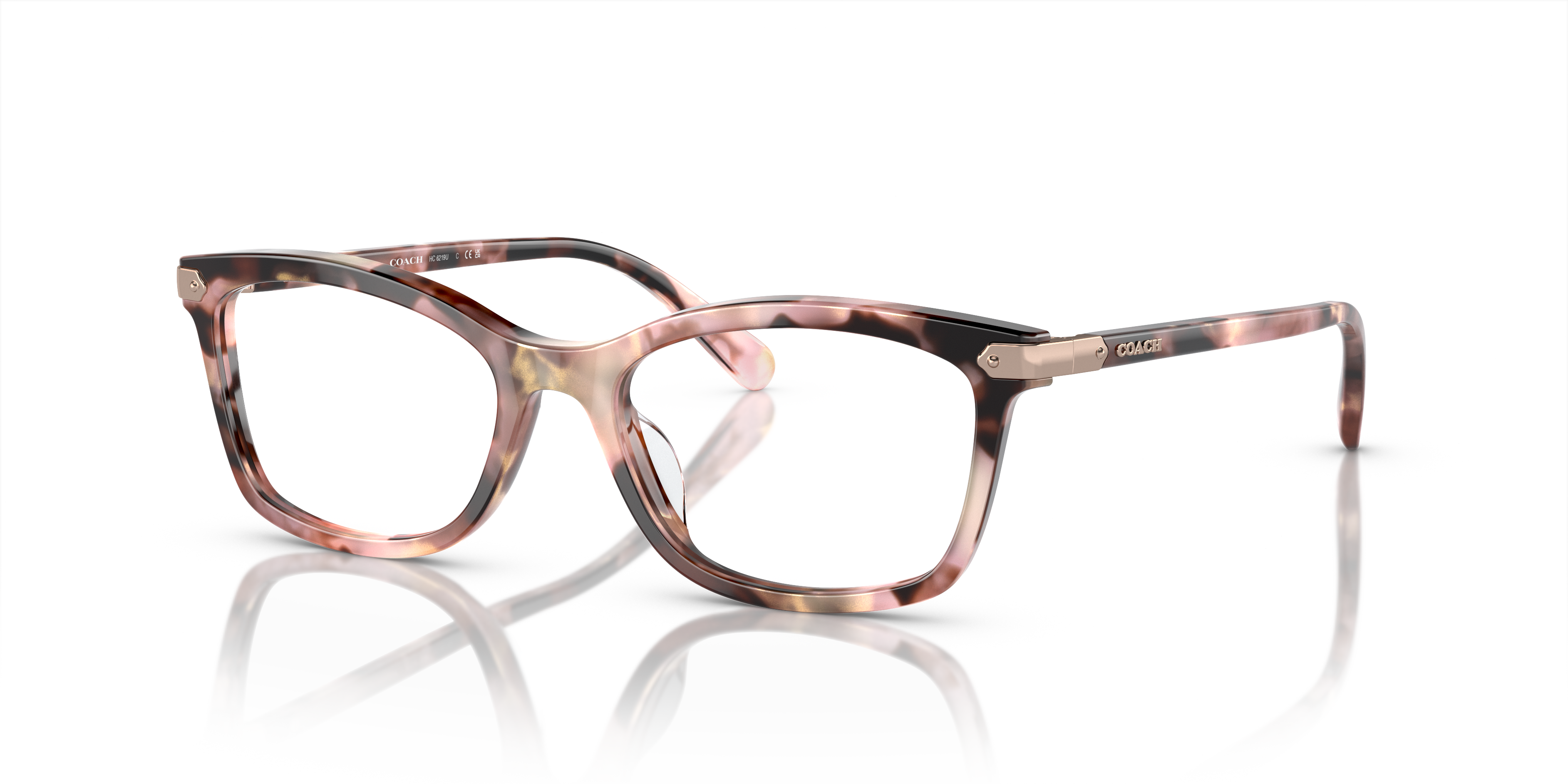 Coach Unisex Hc6219u caille De Tortue Rose Nacr Size Standard 162$