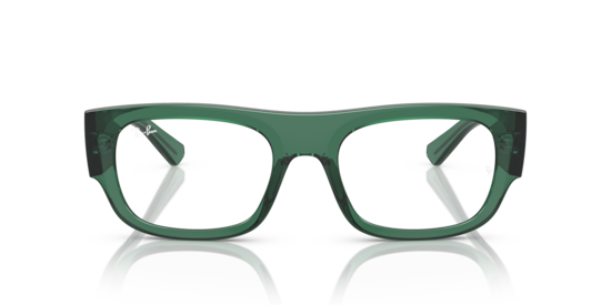 RB7218 Kristin Optics Bio-Based Ray-Ban Transparent Green