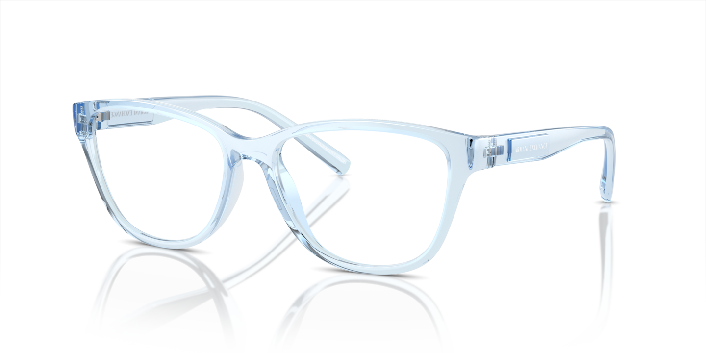 Armani Exchange AX3111U Shiny Transparent Blue