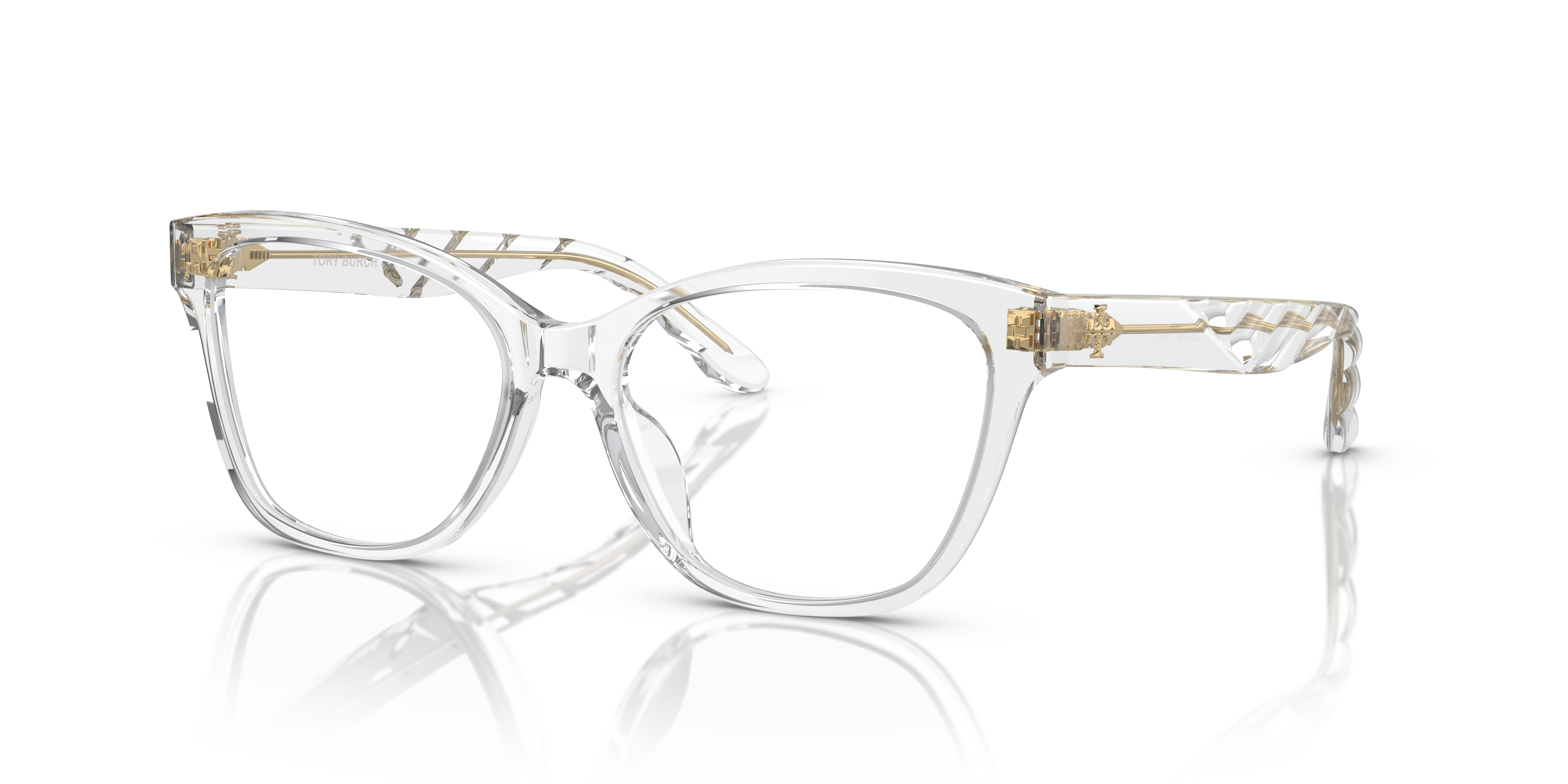 Tory Burch Unisex Ty2132u Transparente Y Traslcido Size Small 208$