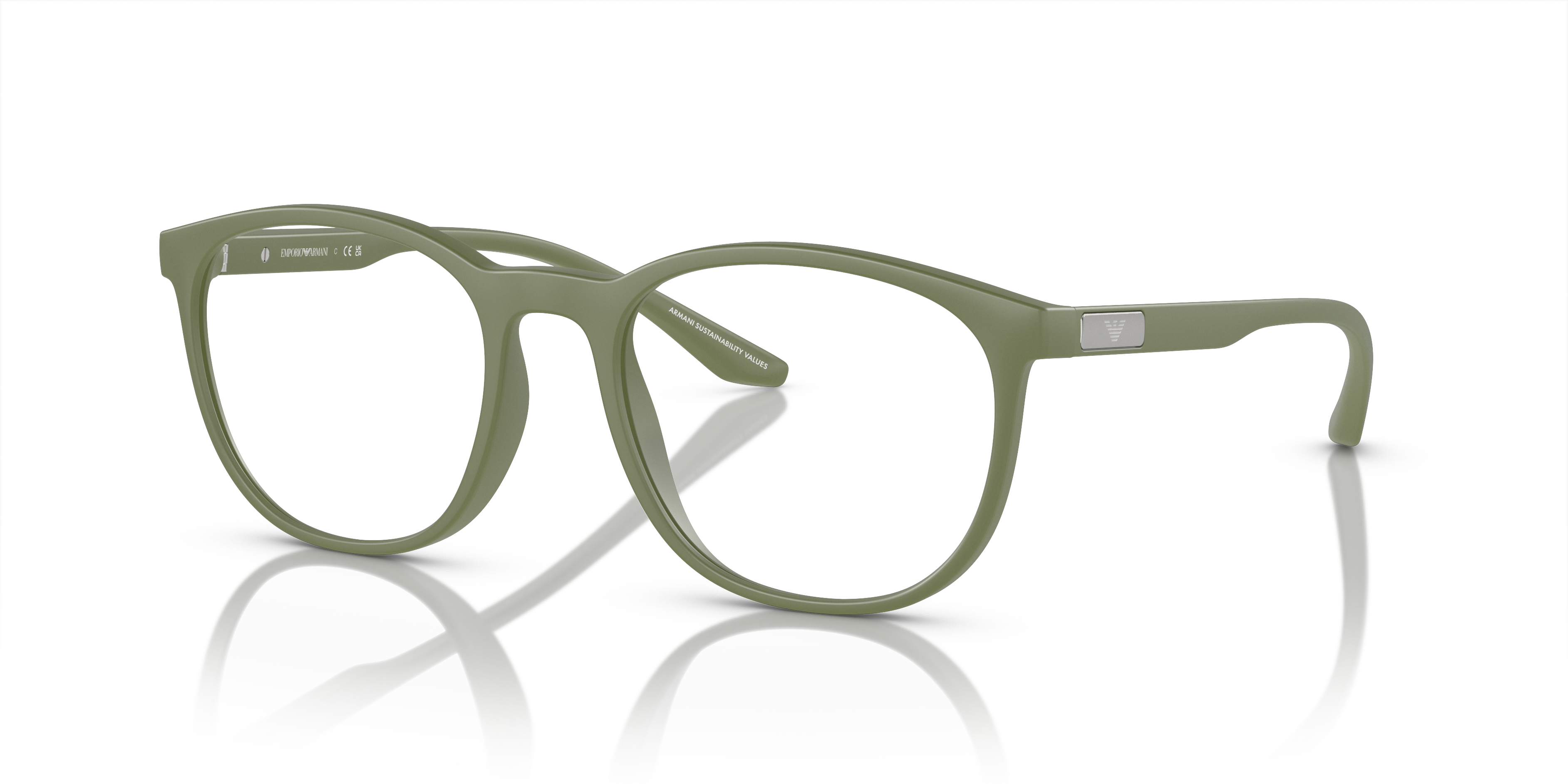 Emporio Armani Unisex Ea3229 Vert Sauge Mat Size Standard 86$