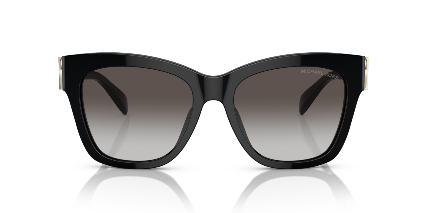 Michael Kors Glossy Black Sunglasses Michael Kors Cantabria MK2237U Sunglasses 300587 Black - eye  main image 2