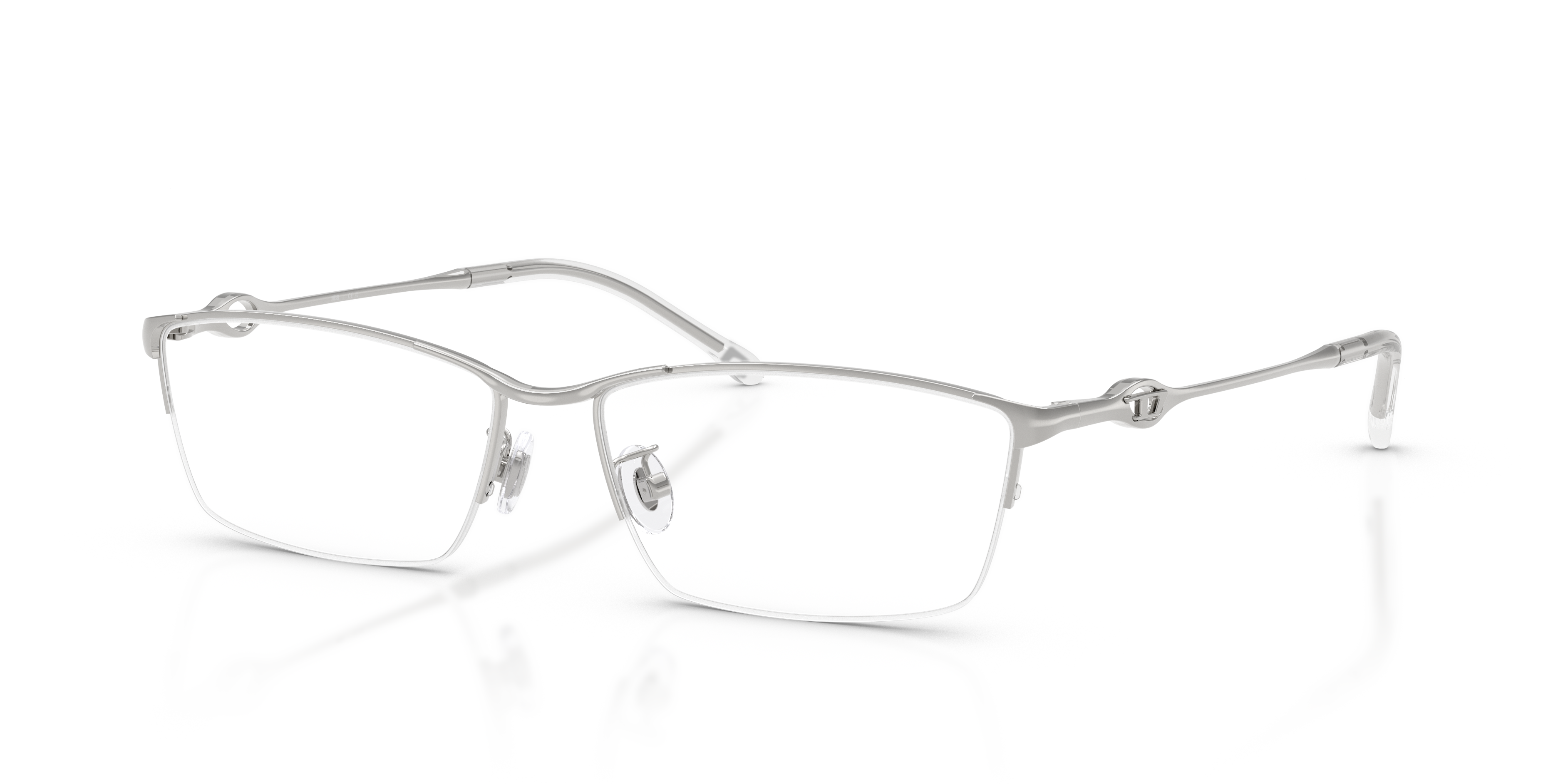 Diesel Unisex Dl5011d Shiny Silver Size: