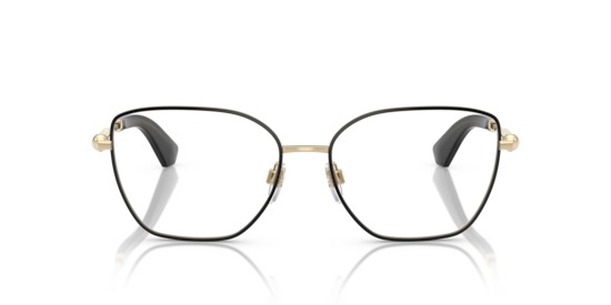 BE1390 Burberry Light Gold With Black Rim