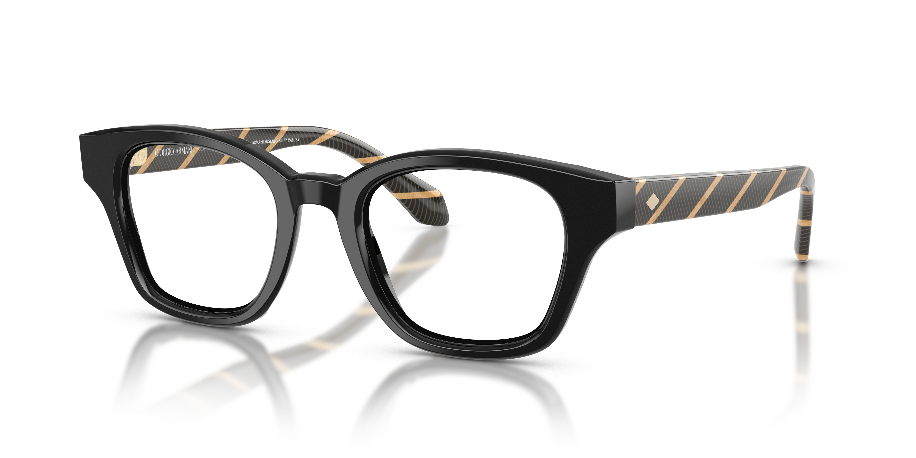Giorgio Armani Unisex Ar7274 Noir Size 306$