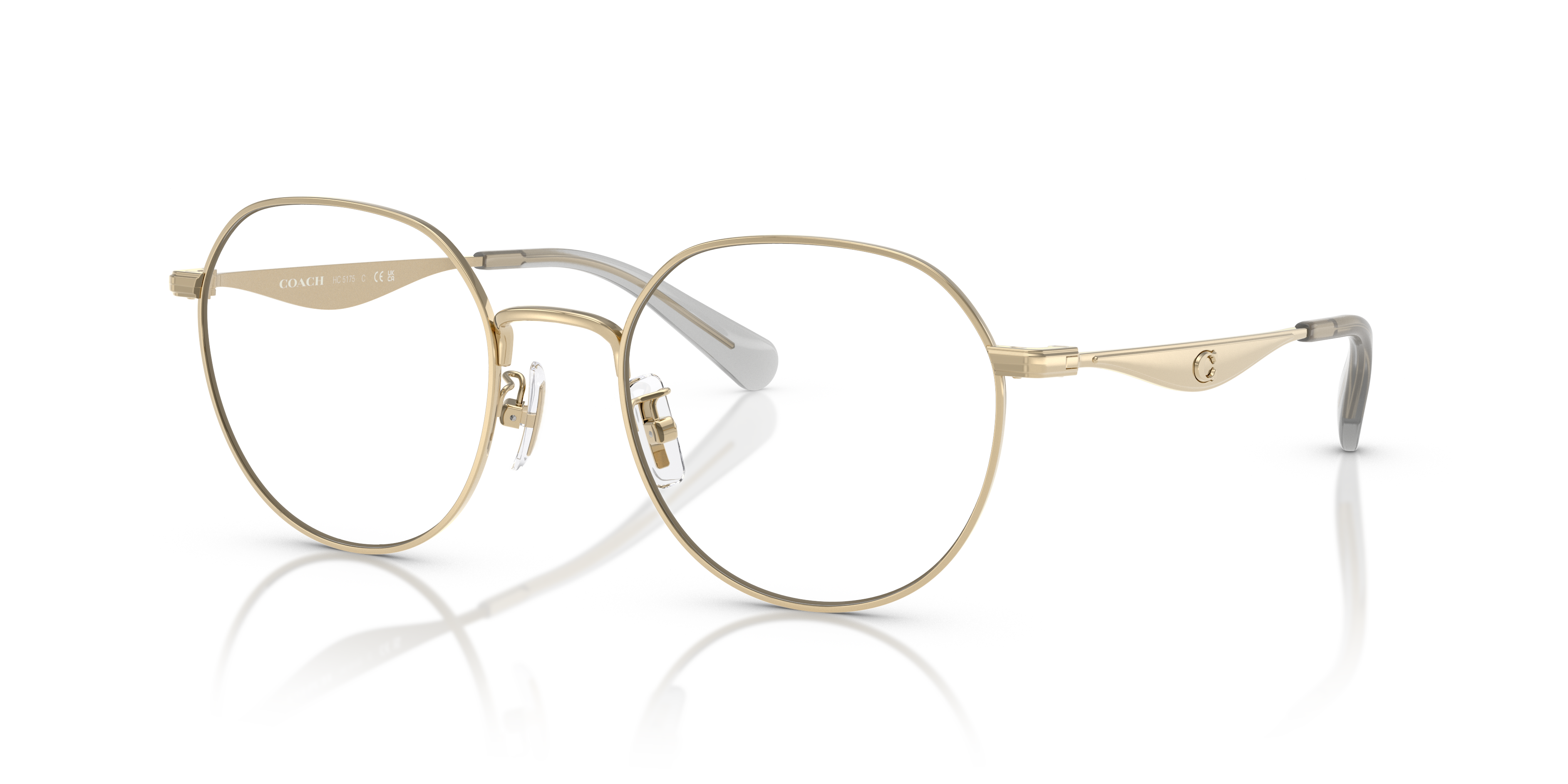 Coach Unisex Hc5175 Shiny Light Gold Size 105$