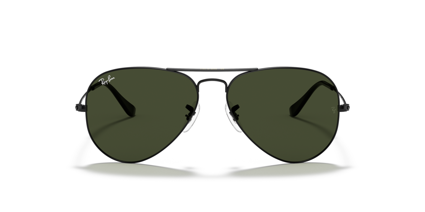 Ray-Ban Aviator Black Sunglasses Ray-Ban New Aviator RB 3625 002/B1 Sunglasses - US main image 2