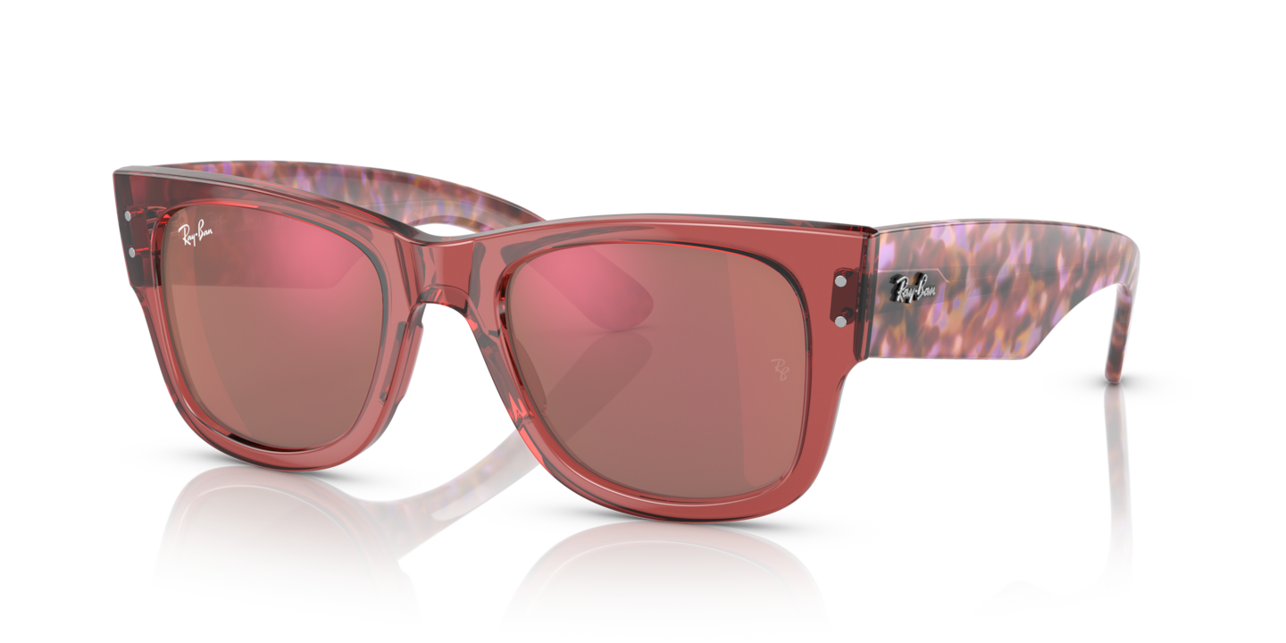 Ray-Ban RB0840S Mega Wayfarer Transparent Pink