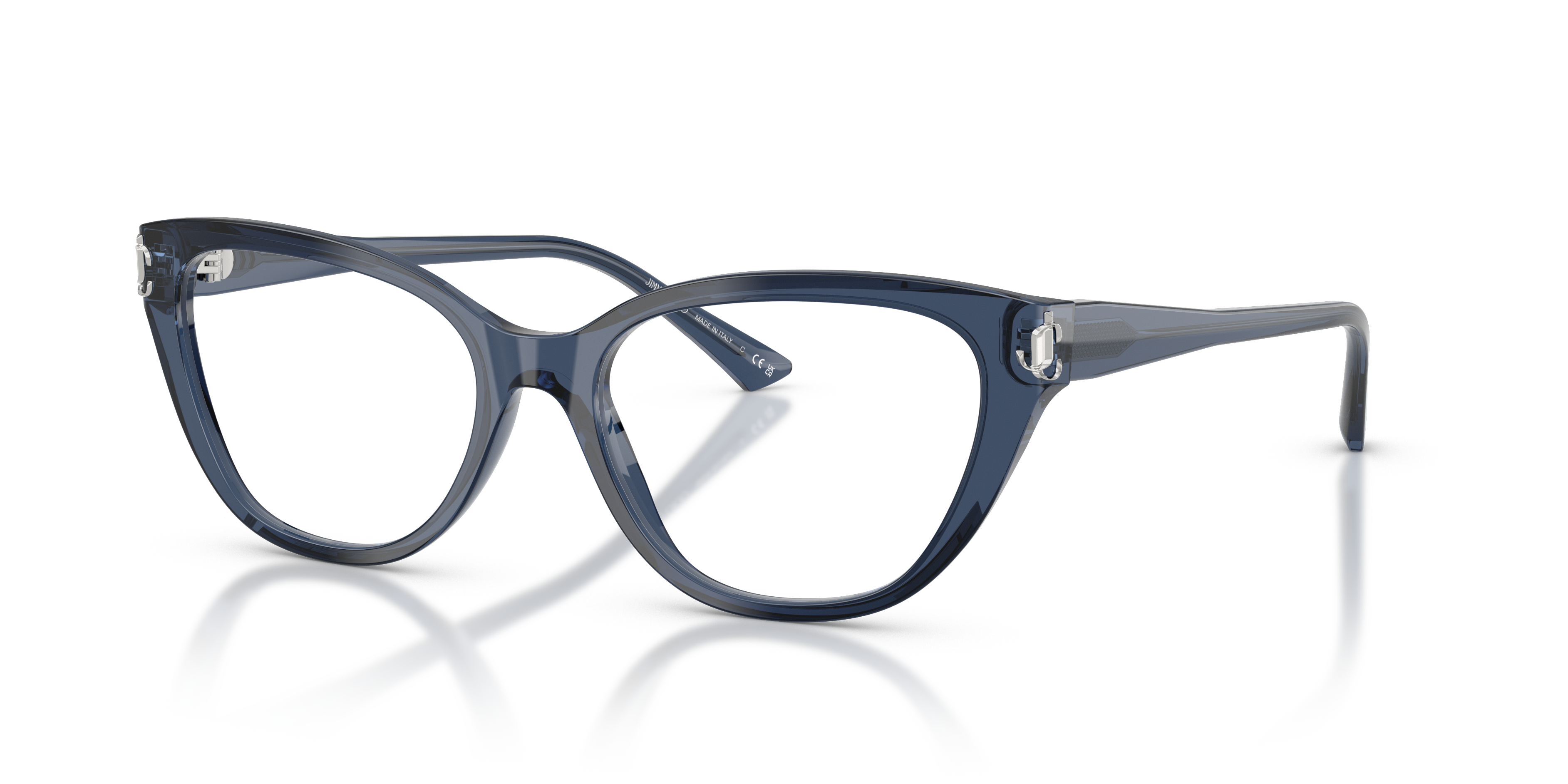 Jimmy Choo Unisex Jc3011 Transparent Navy Size 287$